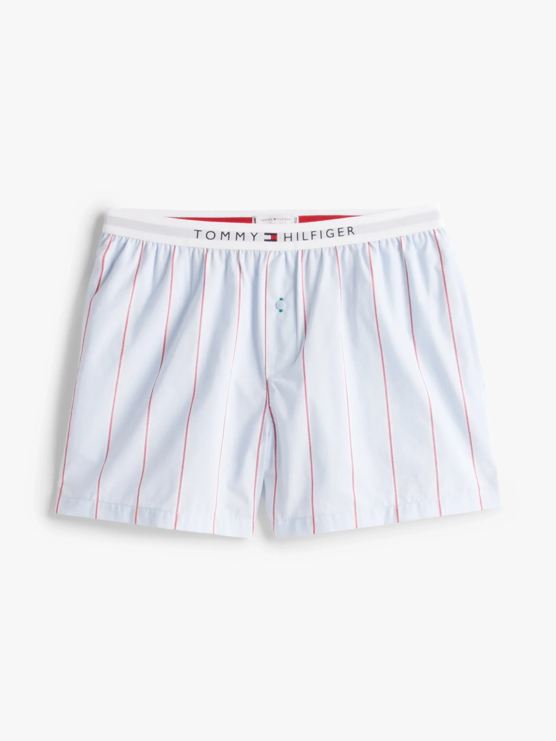 Tommy Hilfiger Popeline-Pyjama-Shorts mit Logo BLOCK STRIPE SWEET BLUE Store