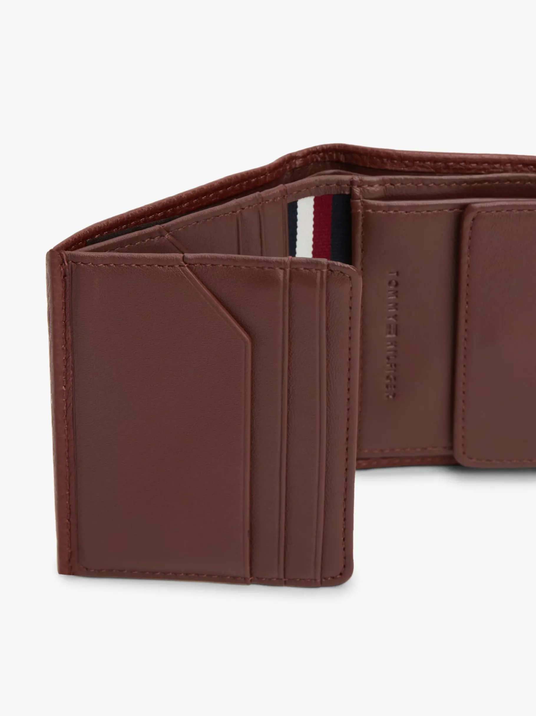 Tommy Hilfiger Premium Leather Bifold-Brieftasche COGNAC Cheap