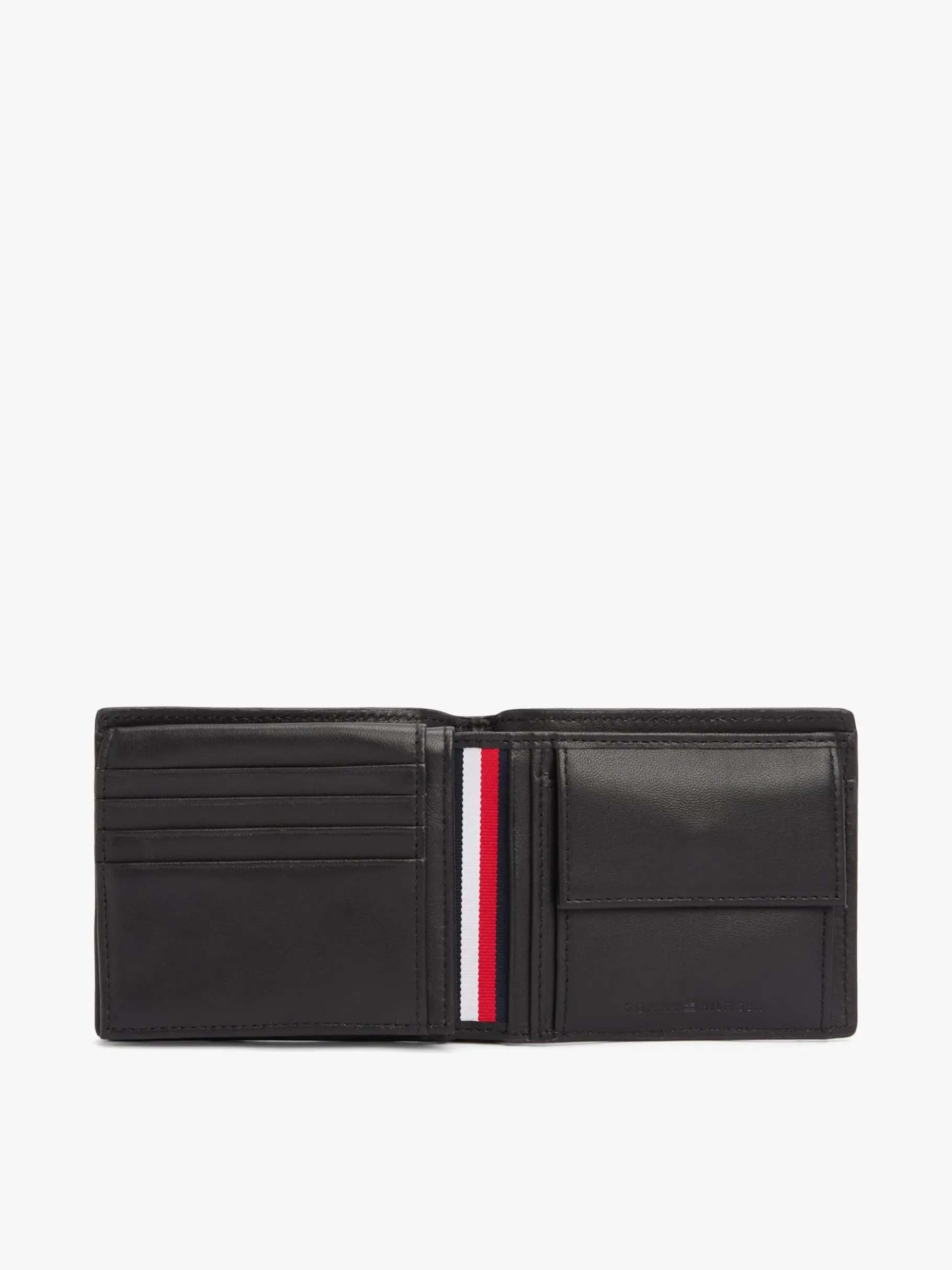 Tommy Hilfiger Premium Leather Bifold-Brieftasche BLACK Hot