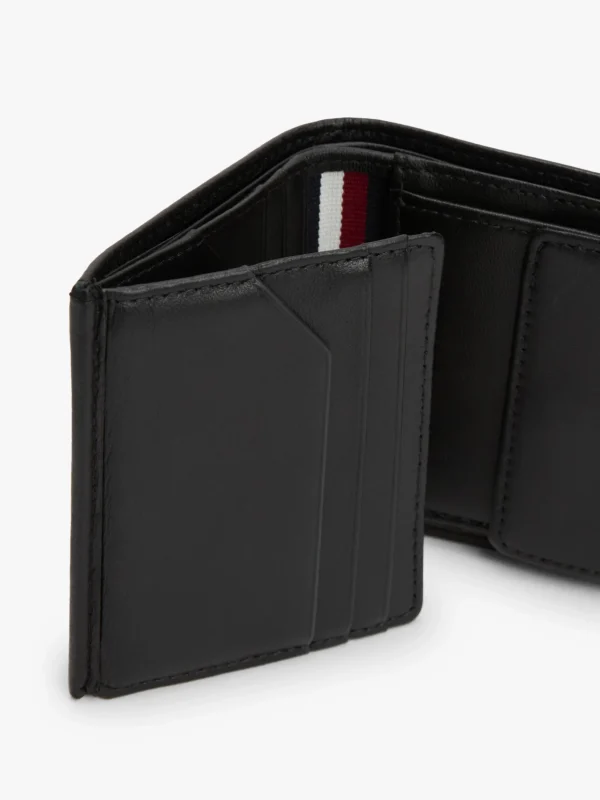 Tommy Hilfiger Premium Leather Bifold-Brieftasche BLACK Best