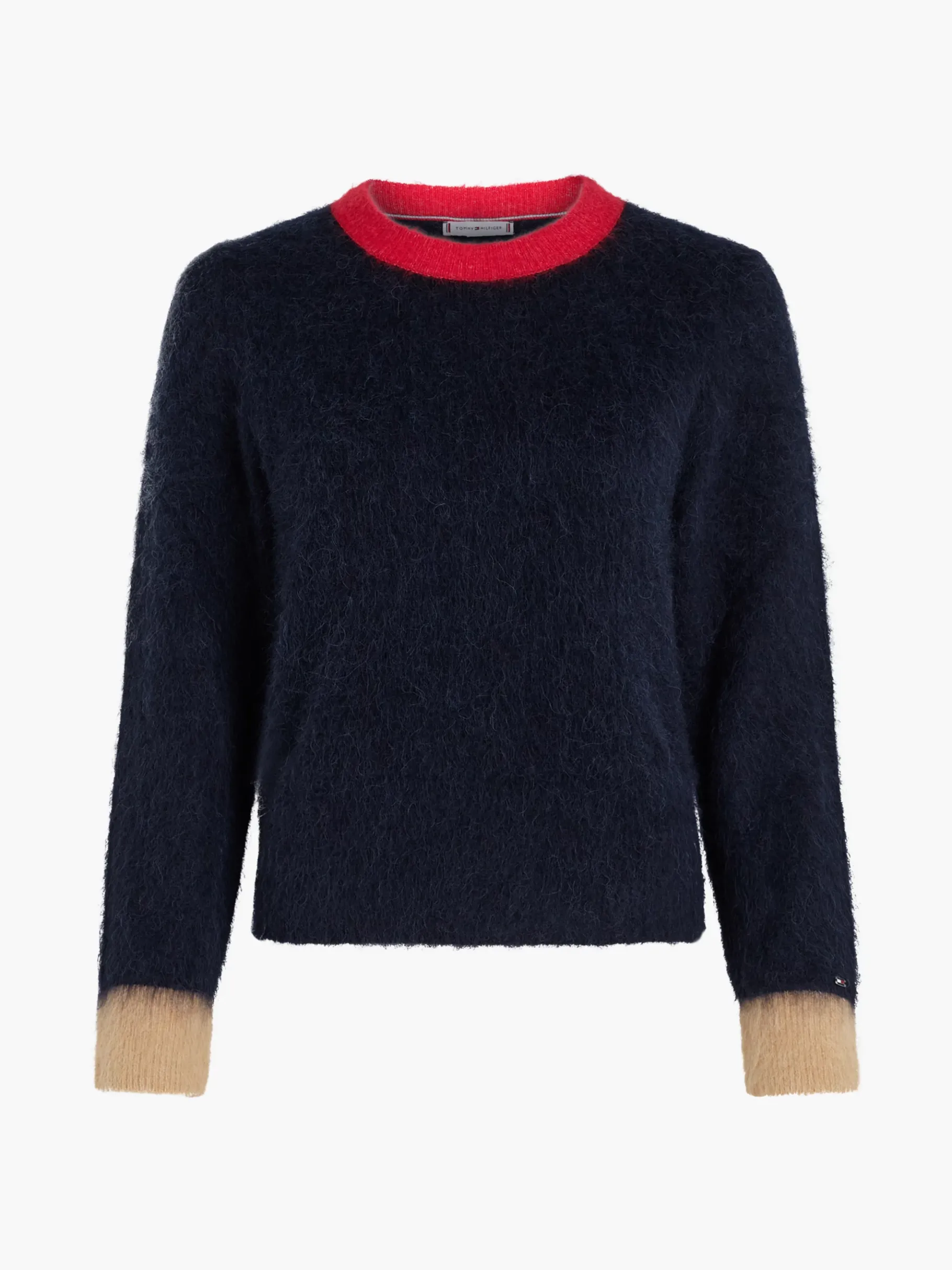 Tommy Hilfiger Pullover aus Alpakawollmix mit Rundhalsausschnitt DESERT SKY Outlet