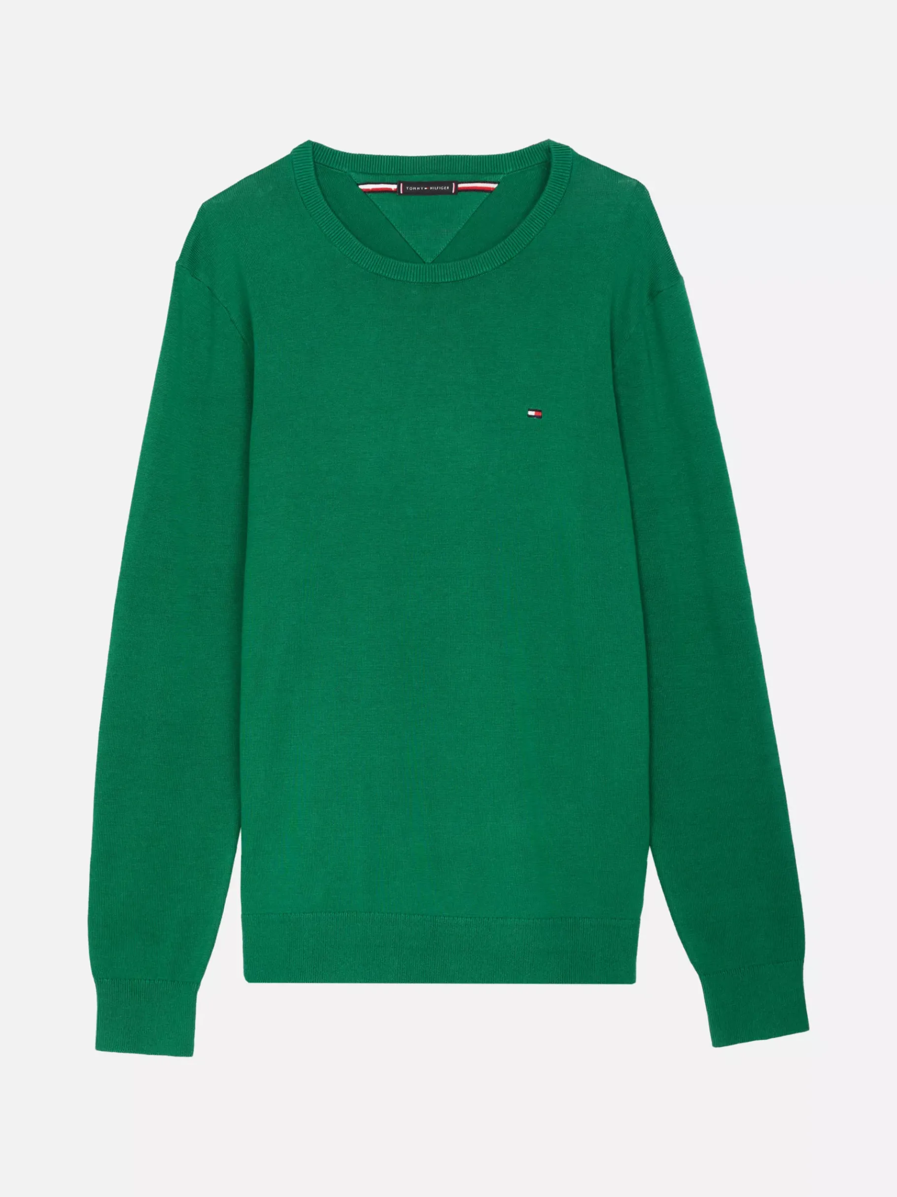 Tommy Hilfiger Pullover mit Flag-Stickerei NOUVEAU GREEN Online