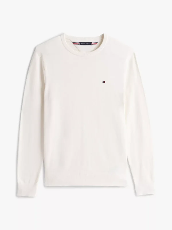 Tommy Hilfiger Pullover mit Flag-Stickerei IVORY PETAL Discount