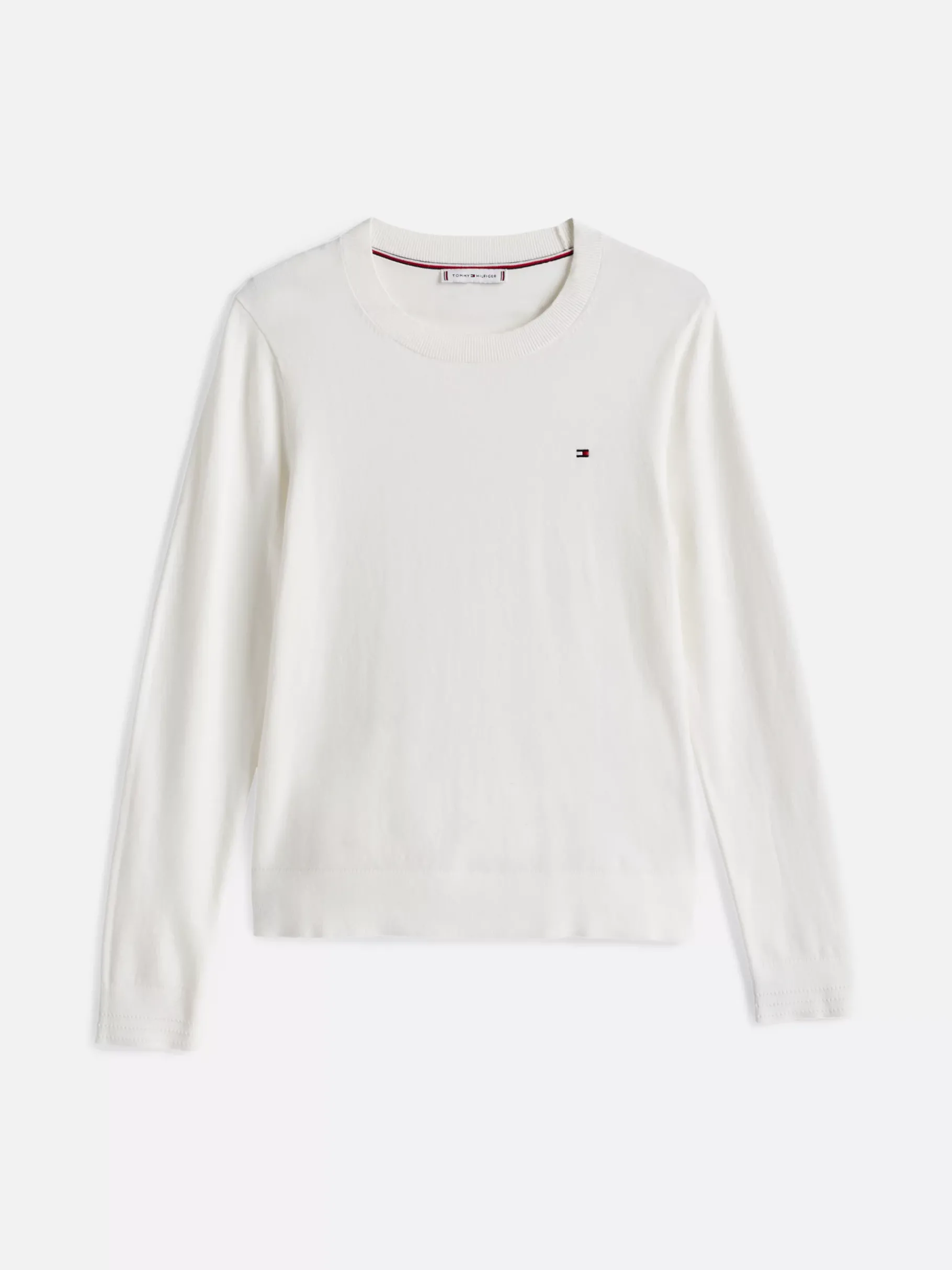 Tommy Hilfiger Pullover mit Rundhalsausschnitt ECRU Flash Sale
