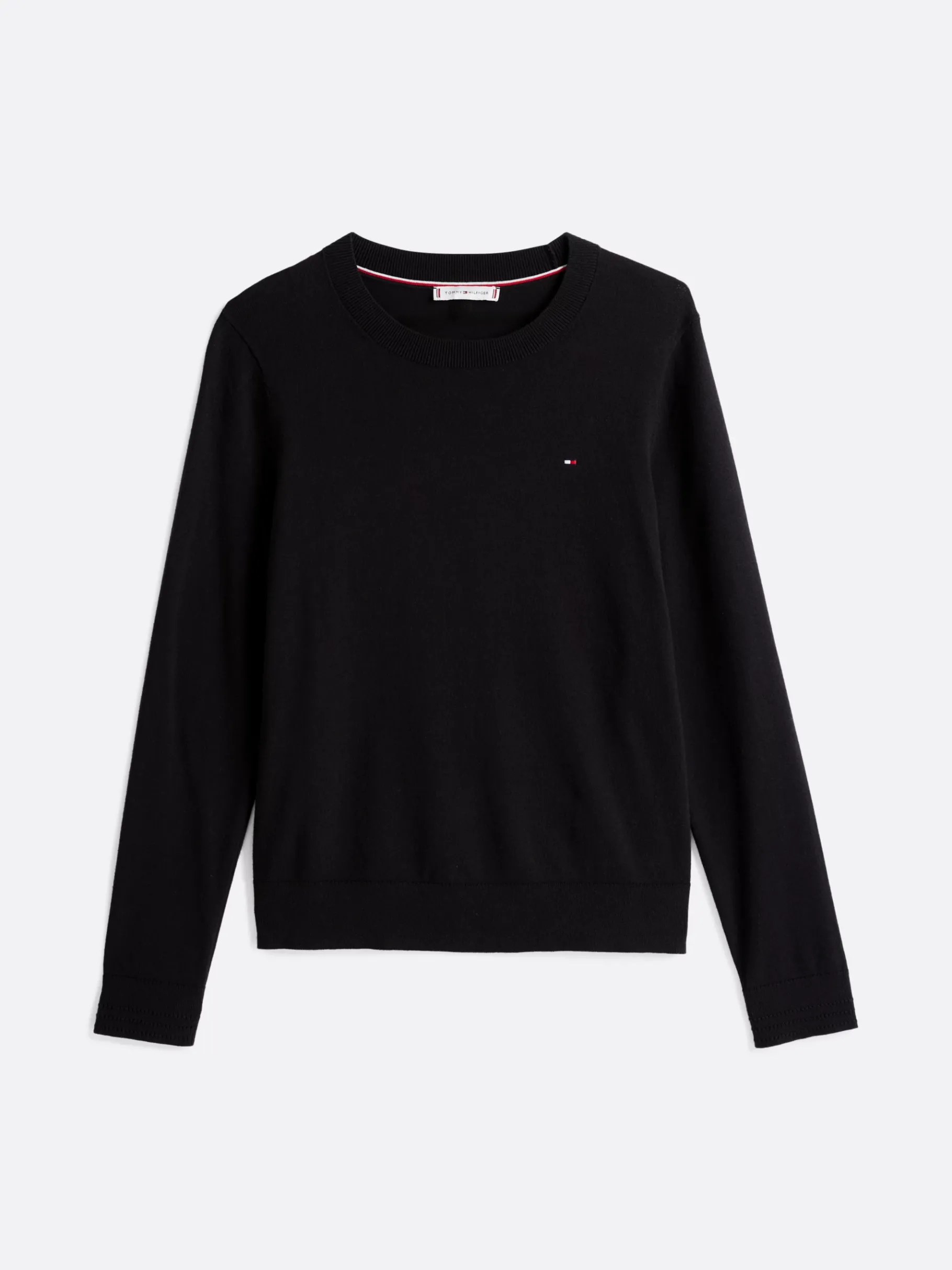 Tommy Hilfiger Pullover mit Rundhalsausschnitt BLACK Outlet