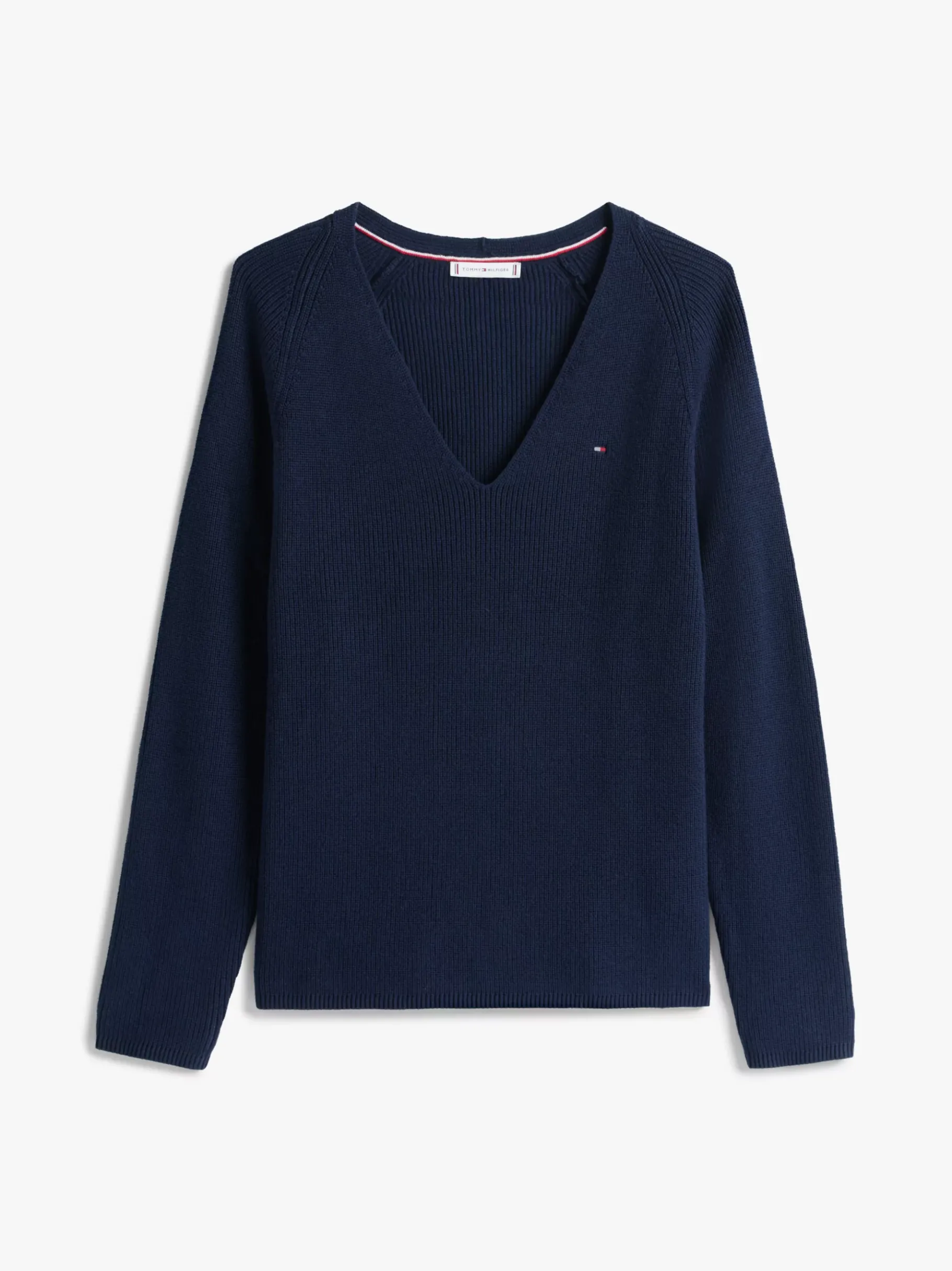 Tommy Hilfiger Pullover mit Zopfmuster und V-Ausschnitt DARK NIGHT NAVY Shop