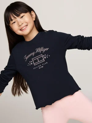 Tommy Hilfiger Pyjama mit Langarm-Top SOFT ROSE/DESERT SKY Hot