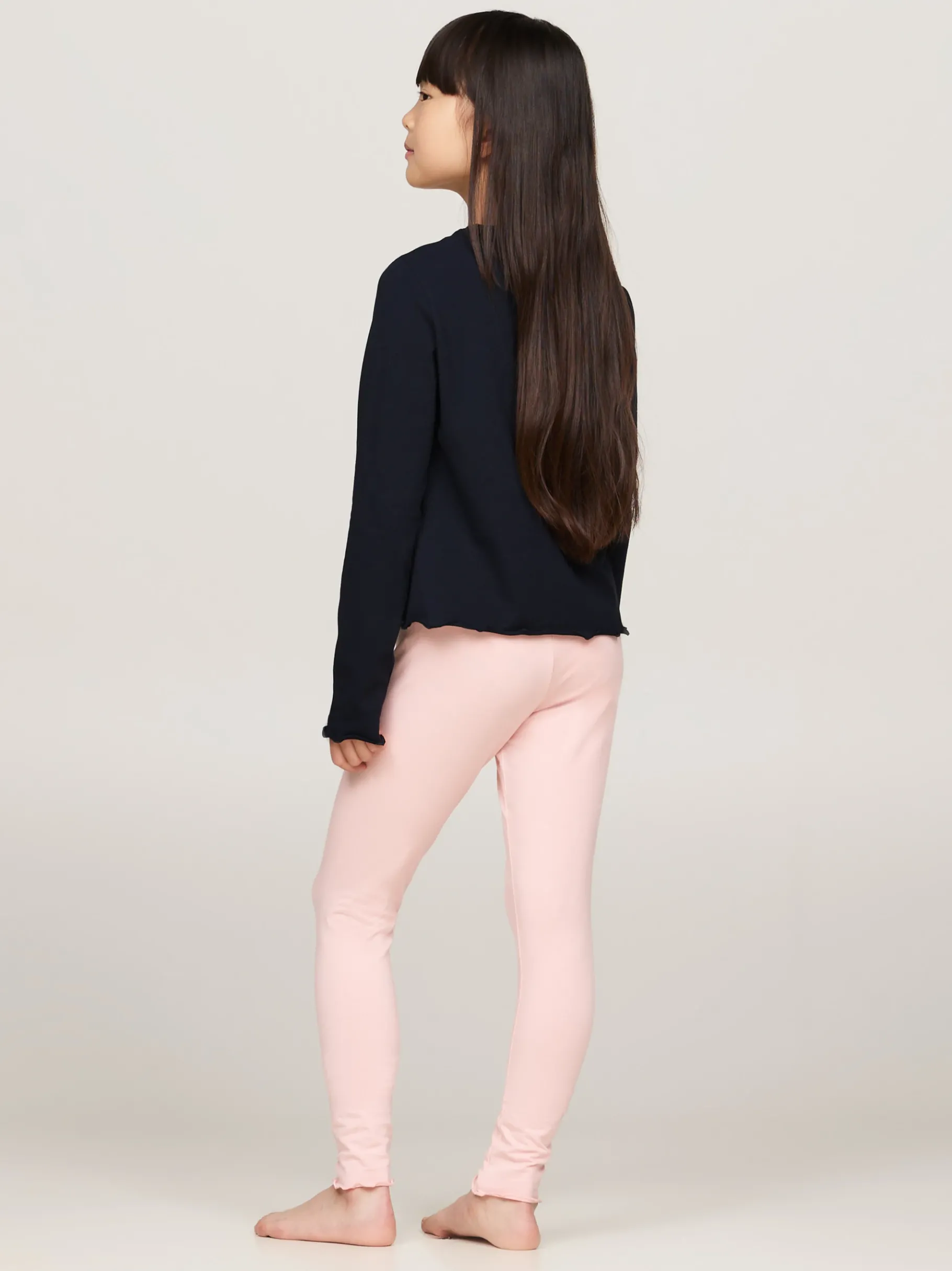 Tommy Hilfiger Pyjama mit Langarm-Top SOFT ROSE/DESERT SKY Hot