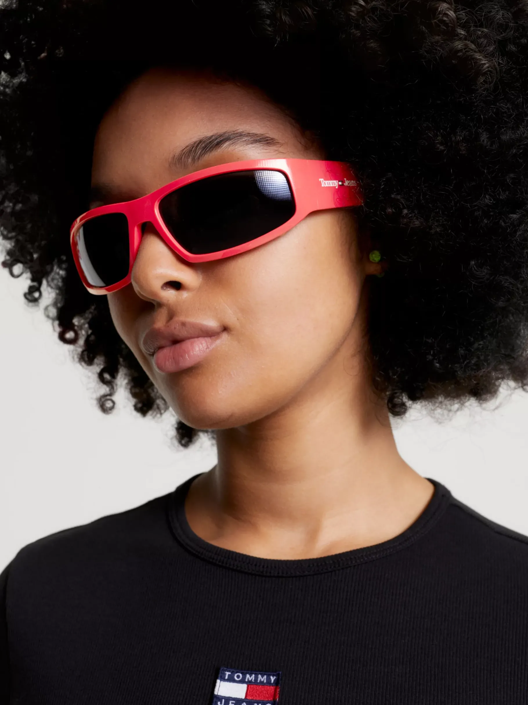 Tommy Hilfiger Rechteckige Sonnenbrille in PINK Store