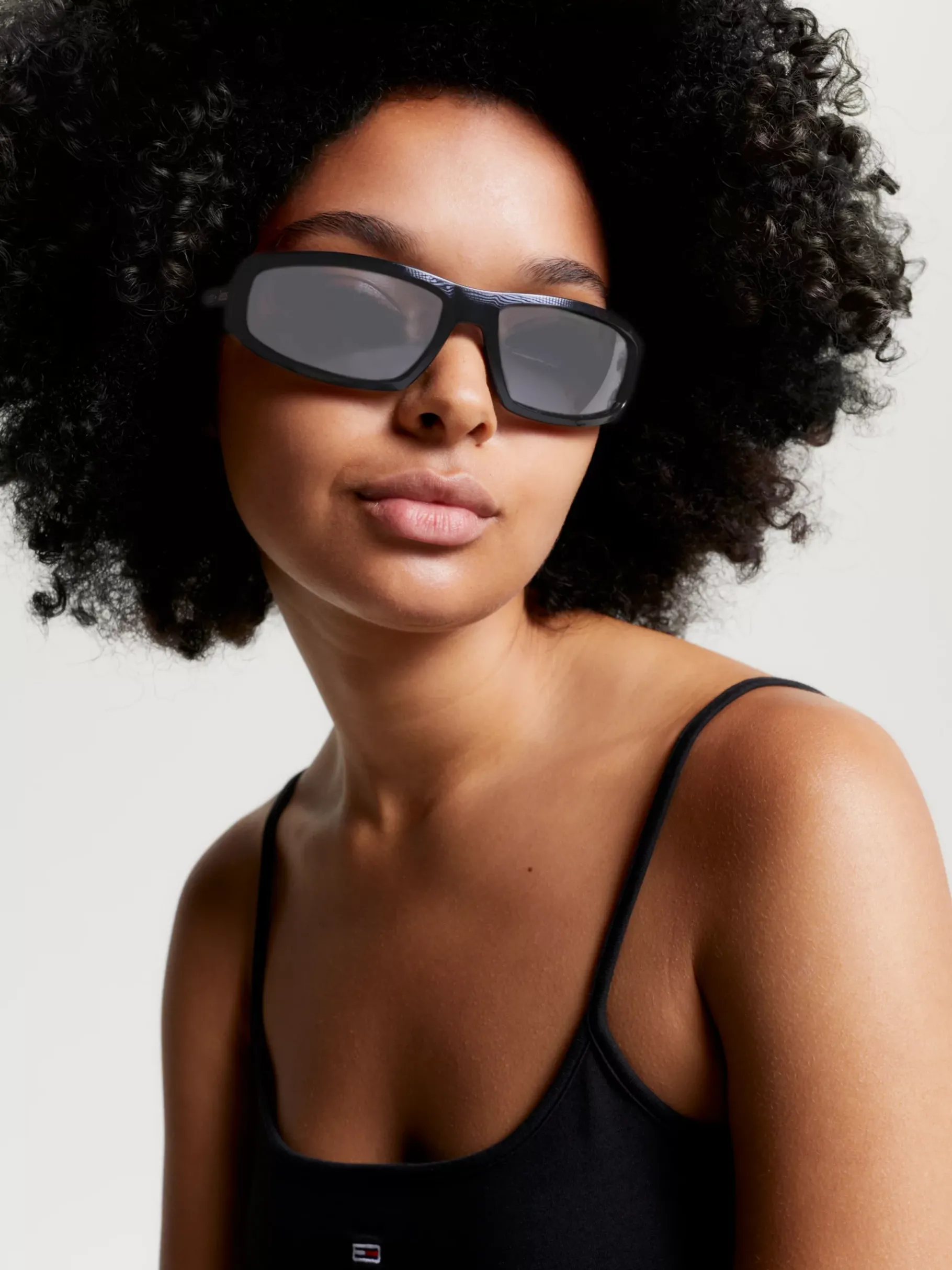 Tommy Hilfiger Rechteckige Sonnenbrille in Pink BLACK New