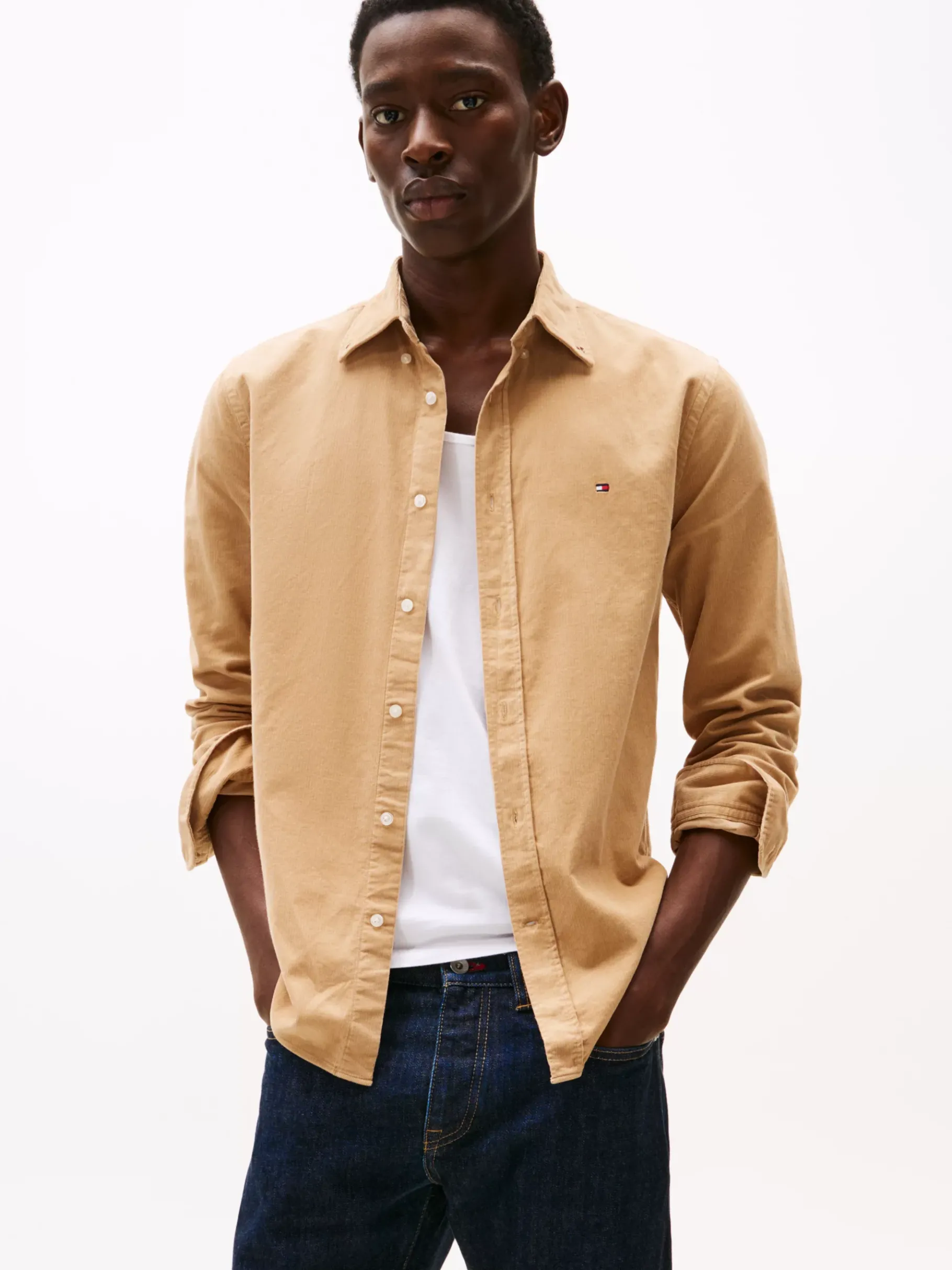 Tommy Hilfiger Regular Fit Cord-Hemd SAFARI CANVAS Best Sale