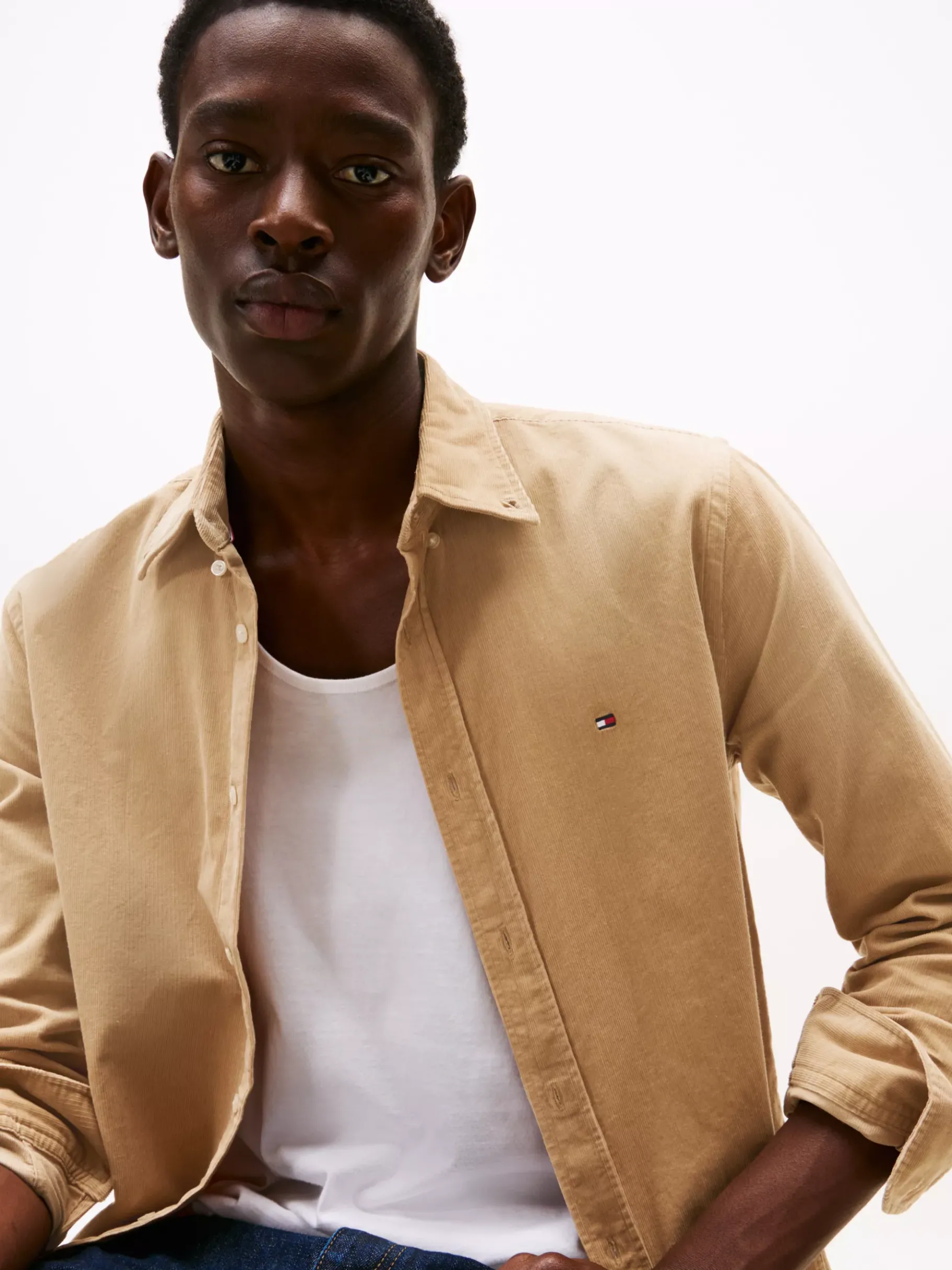 Tommy Hilfiger Regular Fit Cord-Hemd SAFARI CANVAS Best Sale