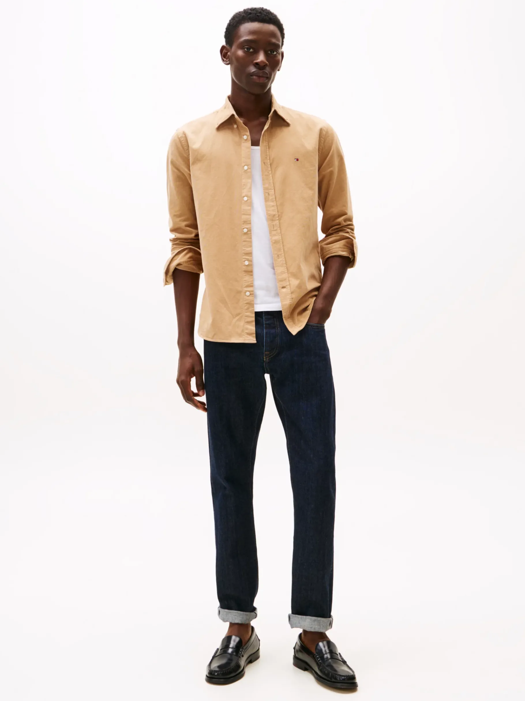 Tommy Hilfiger Regular Fit Cord-Hemd SAFARI CANVAS Best Sale