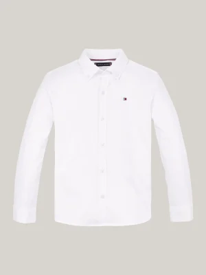 Tommy Hilfiger Regular Fit Dobby-Hemd mit Button-down-Kragen WHITE Hot