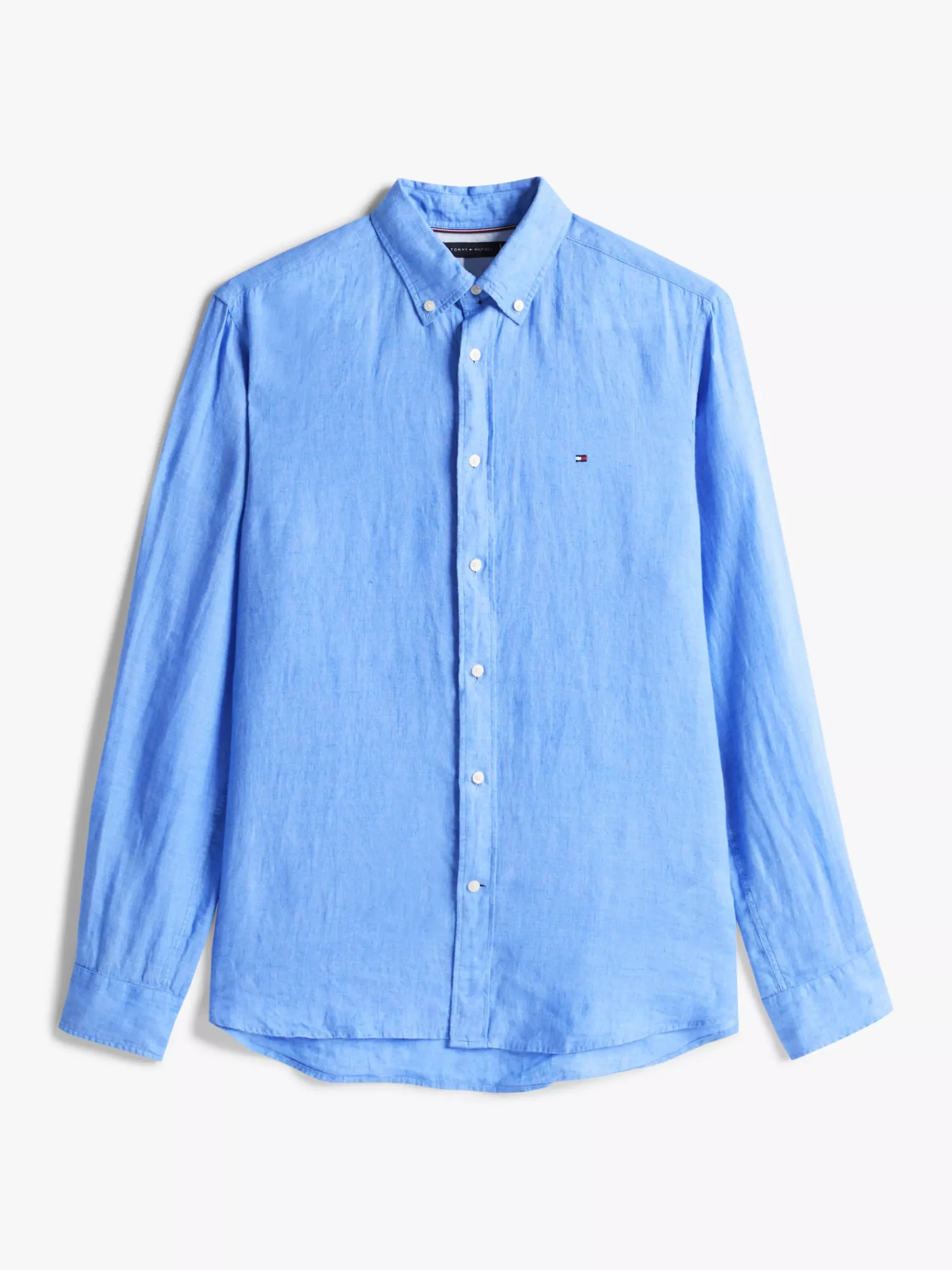 Tommy Hilfiger Regular Fit Hemd aus reinem Leinen BLUE SPELL Best Sale