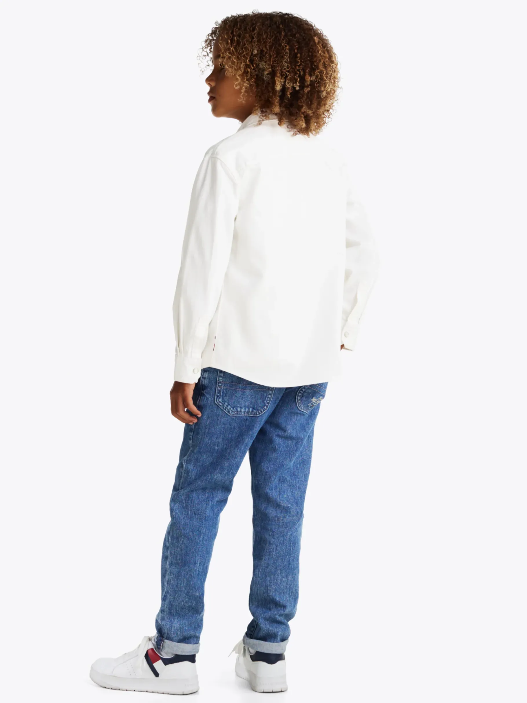 Tommy Hilfiger Regular Fit Jeanshemd ECRU Cheap