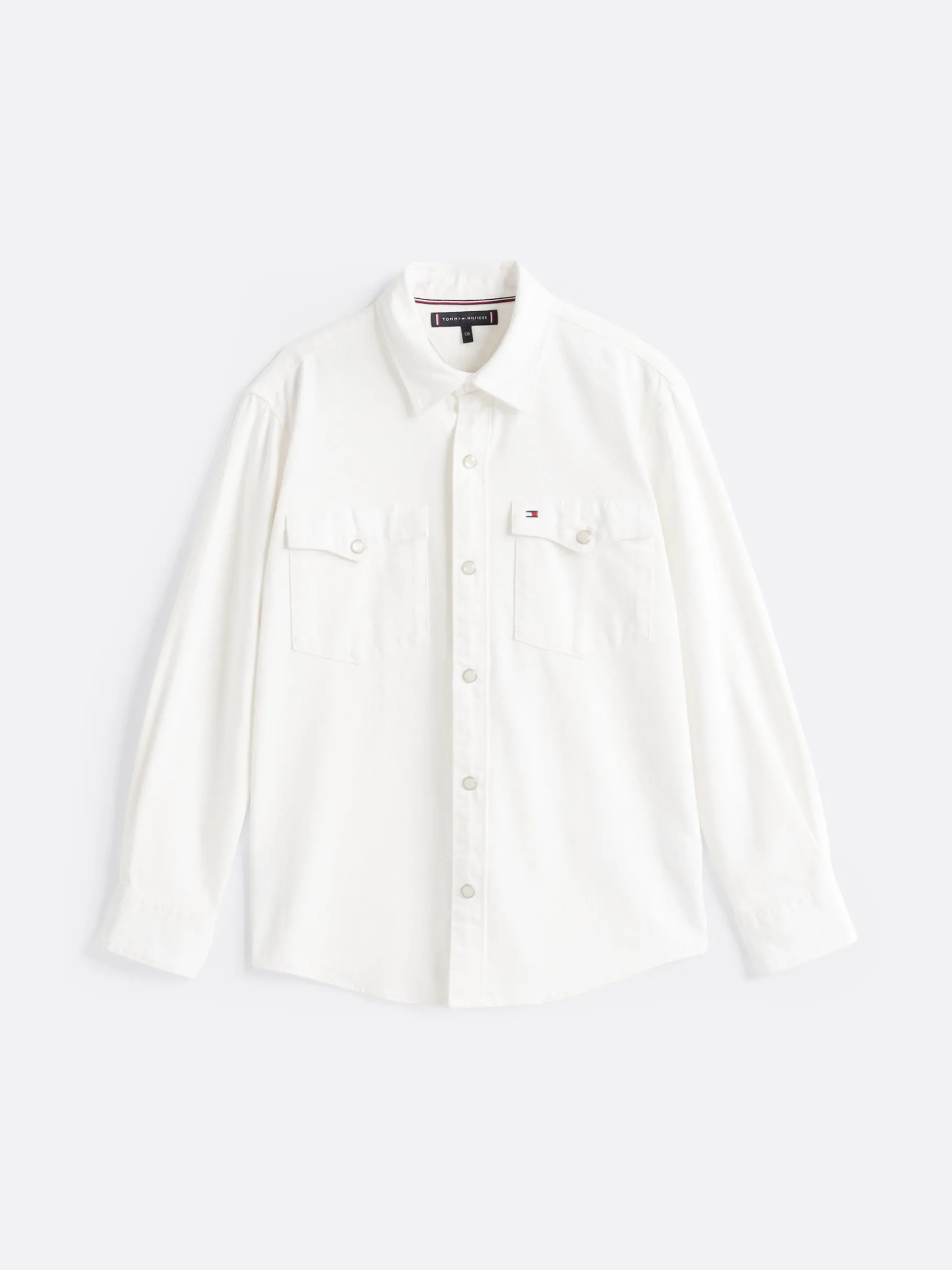 Tommy Hilfiger Regular Fit Jeanshemd ECRU Cheap