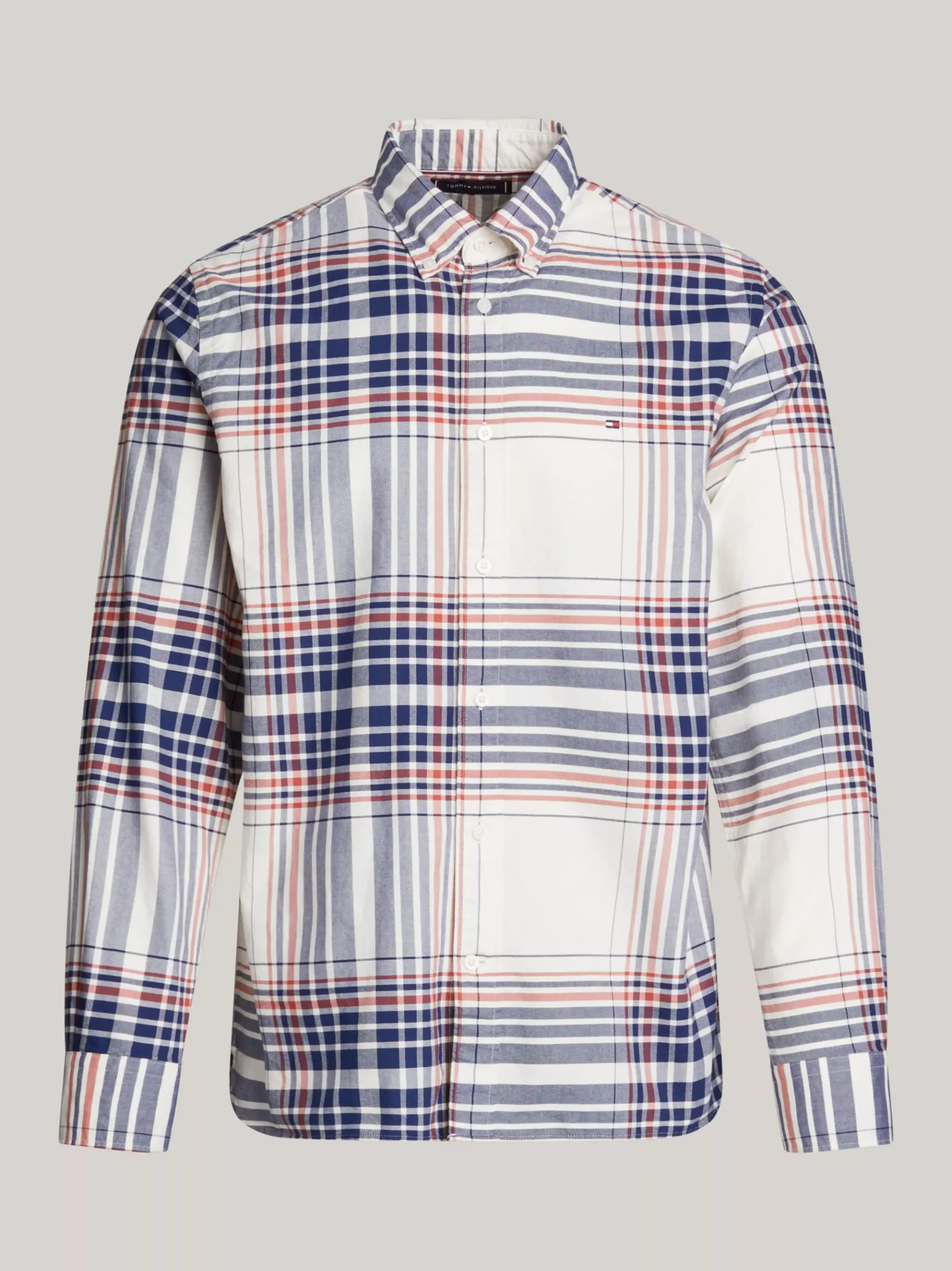 Tommy Hilfiger Regular Fit Karo-Hemd aus Oxford-Baumwolle ANCIENT WHITE / MULTI Cheap