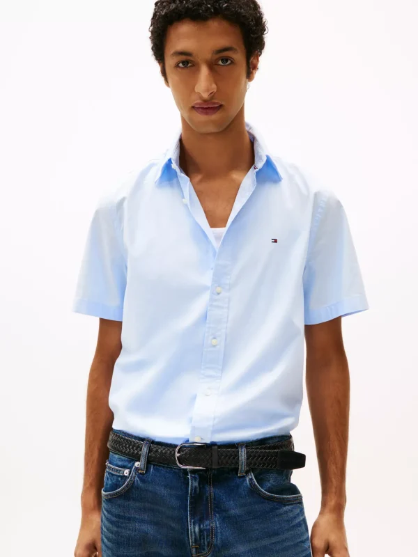 Tommy Hilfiger Regular Fit Kurzarm-Hemd SWEET BLUE Clearance