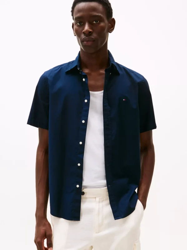 Tommy Hilfiger Regular Fit Kurzarm-Hemd DESERT SKY Best