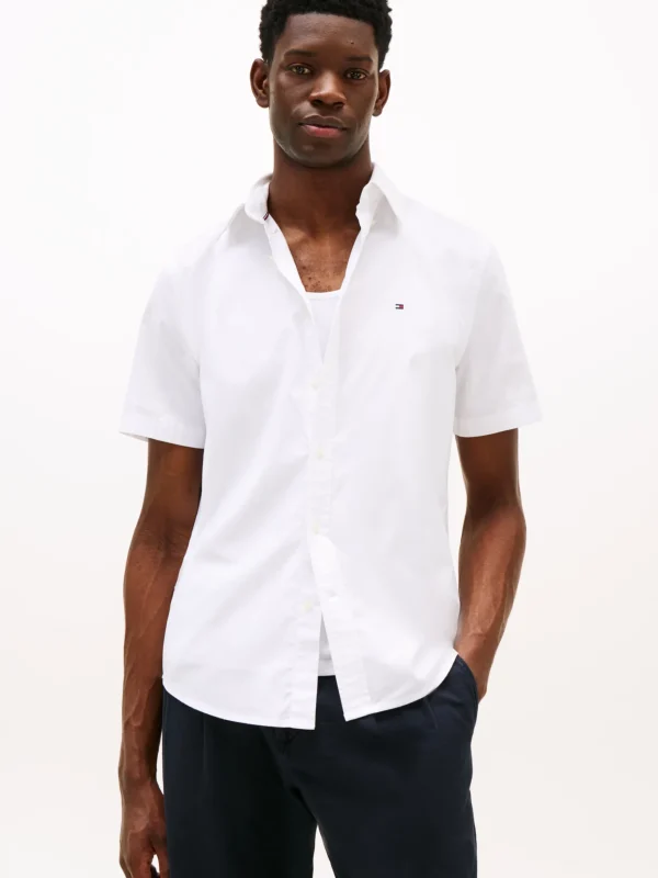 Tommy Hilfiger Regular Fit Kurzarm-Hemd OPTIC WHITE Best