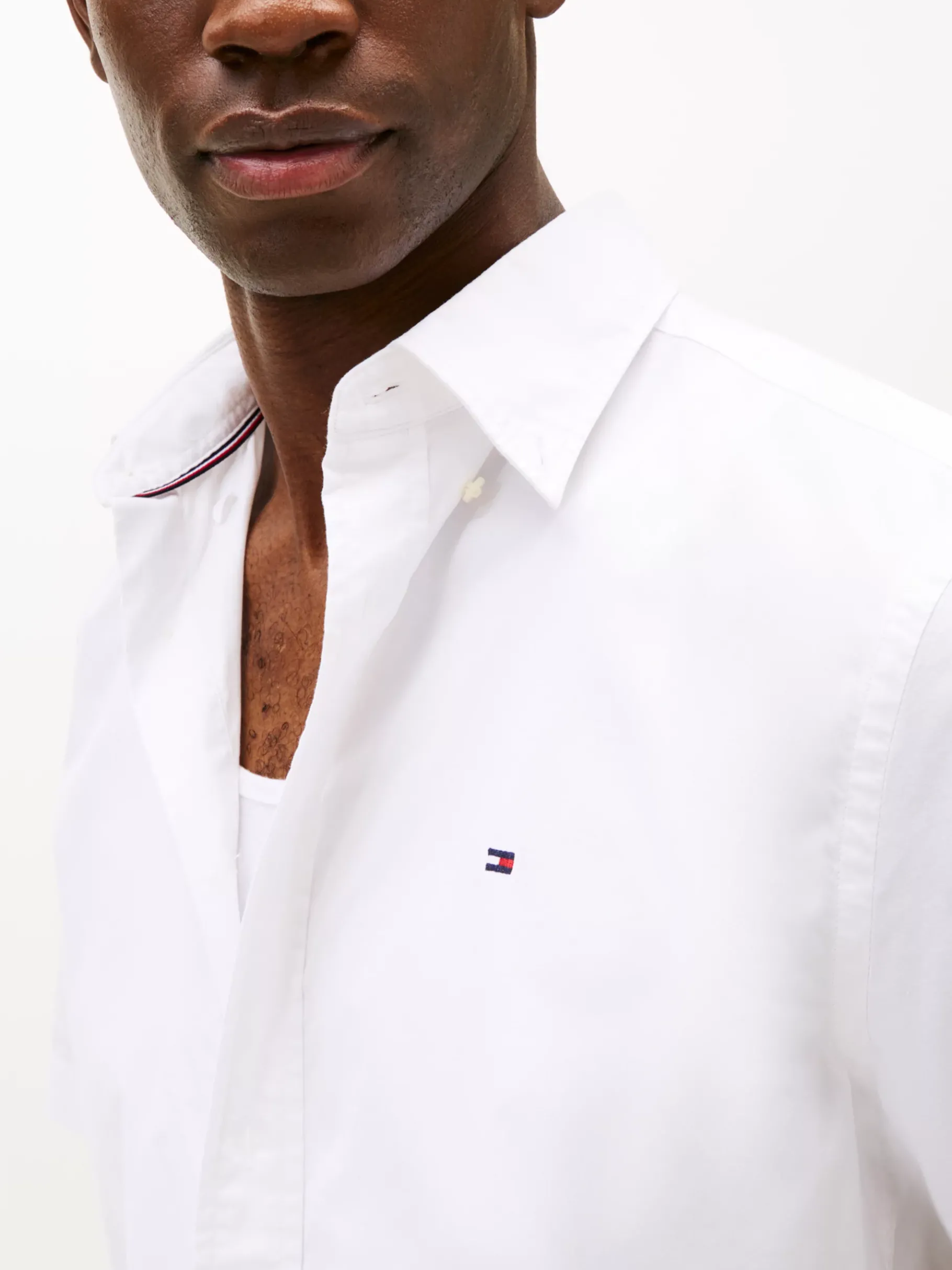 Tommy Hilfiger Regular Fit Kurzarm-Hemd OPTIC WHITE Best