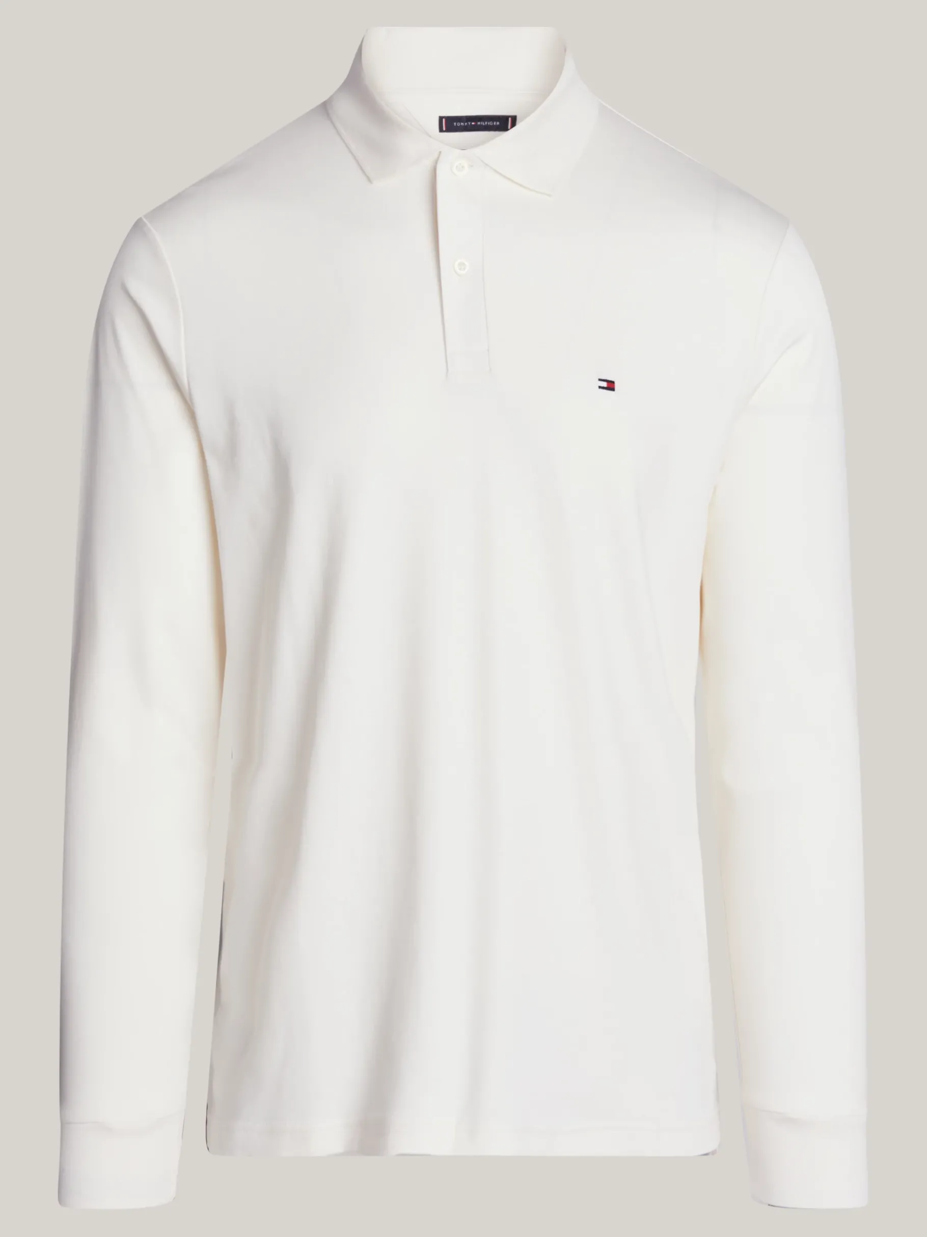 Tommy Hilfiger Regular Fit Langarm-Poloshirt IVORY PETAL Discount