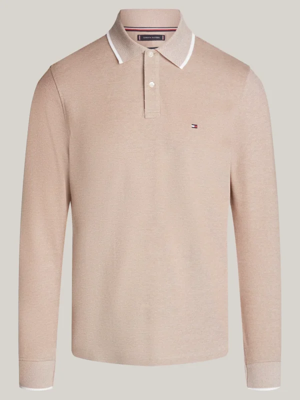 Tommy Hilfiger Regular Fit Langarm-Poloshirt COUNTRY BROWN New