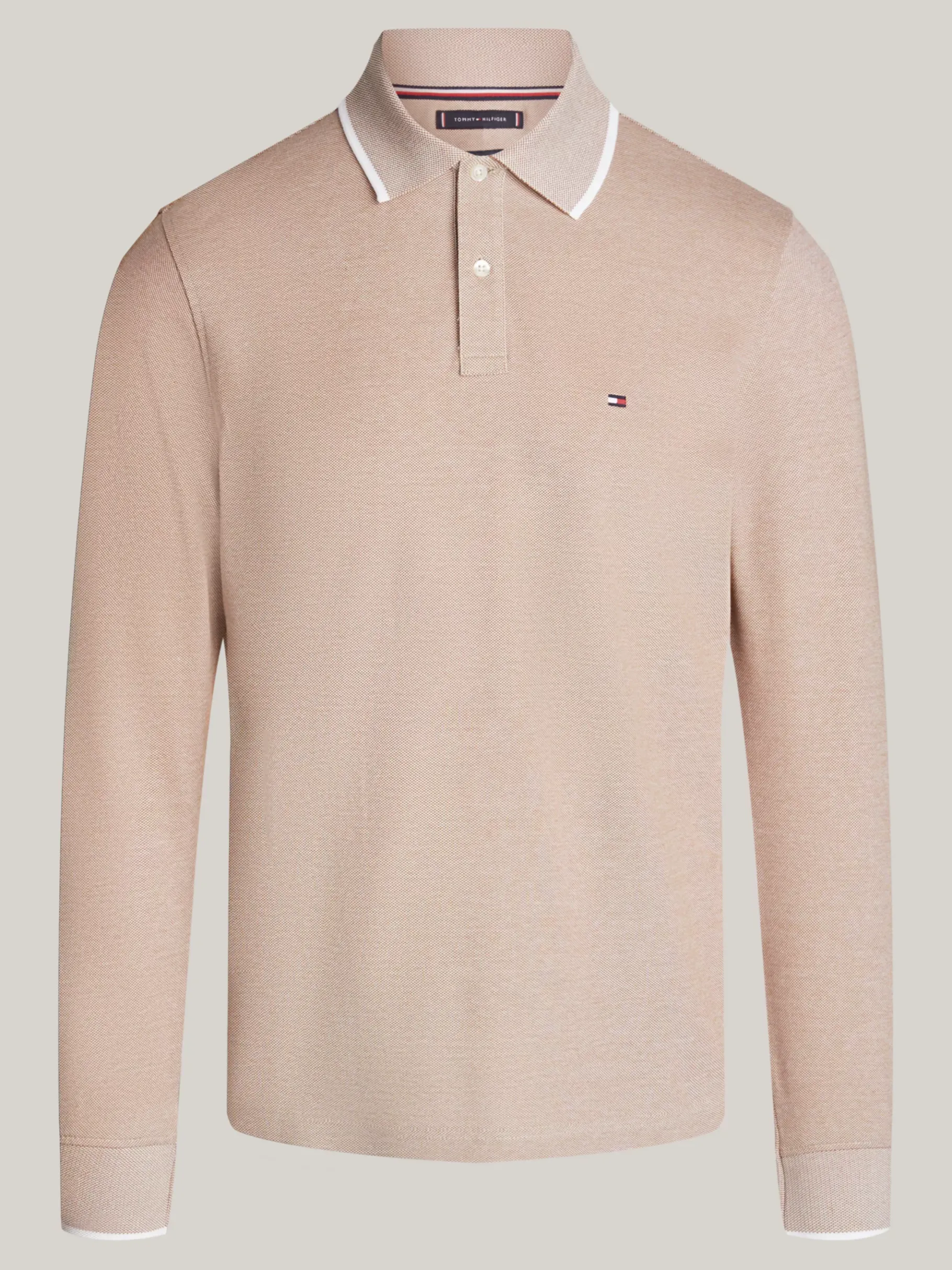 Tommy Hilfiger Regular Fit Langarm-Poloshirt COUNTRY BROWN New