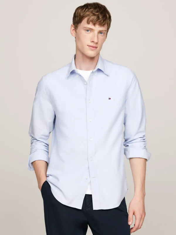 Tommy Hilfiger Regular Fit Oxford-Hemd CLOUDY BLUE Shop