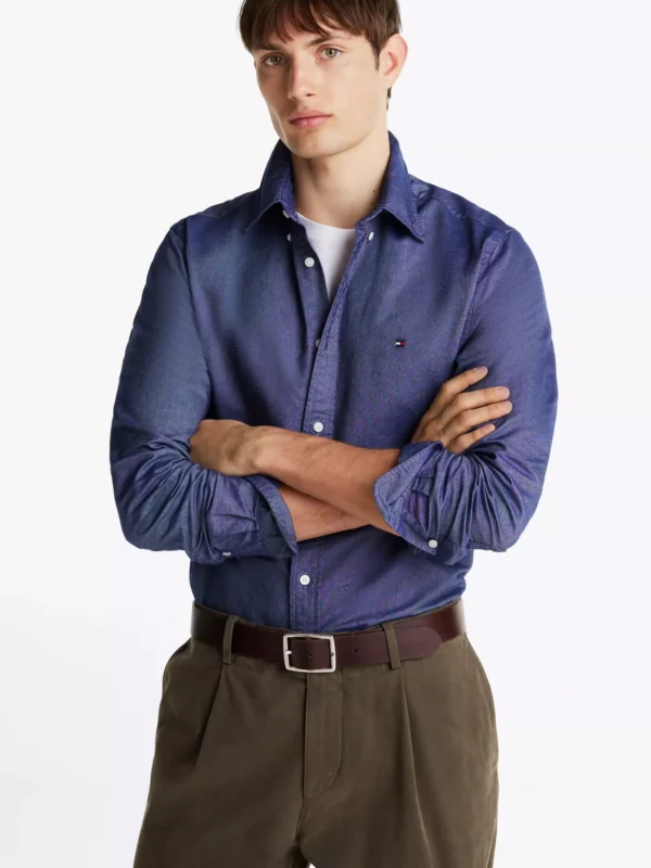 Tommy Hilfiger Regular Fit Oxford-Hemd DESERT SKY Cheap