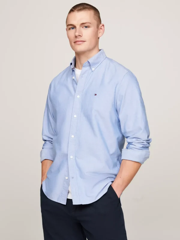 Tommy Hilfiger Regular Fit Oxford-Hemd SHIRT BLUE Cheap