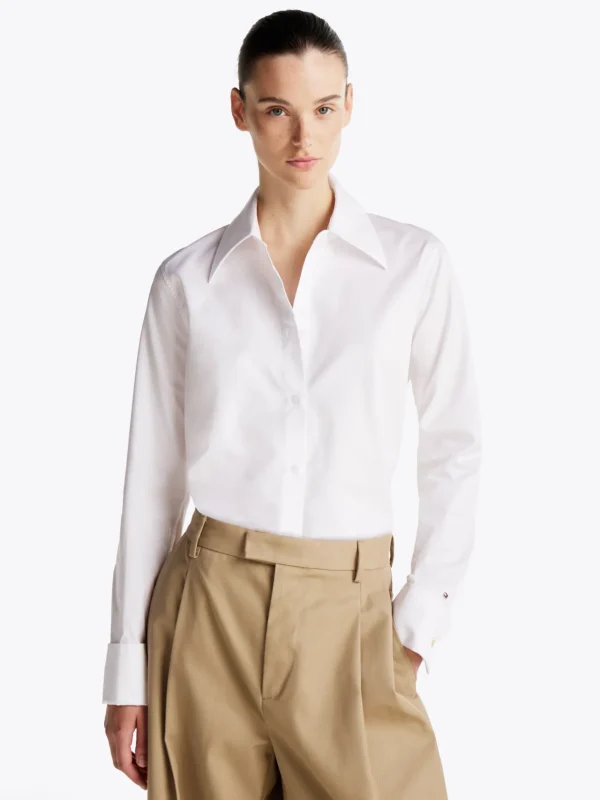 Tommy Hilfiger Regular Fit Oxford-Hemd WHITE Discount