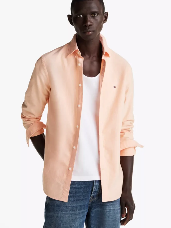 Tommy Hilfiger Regular Fit Oxford-Hemd BRILLIANT ORANGE Store