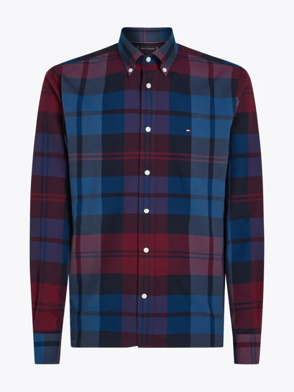 Tommy Hilfiger Regular Fit Oxford-Hemd mit Schottenkaro ROUGE / MULTI Shop