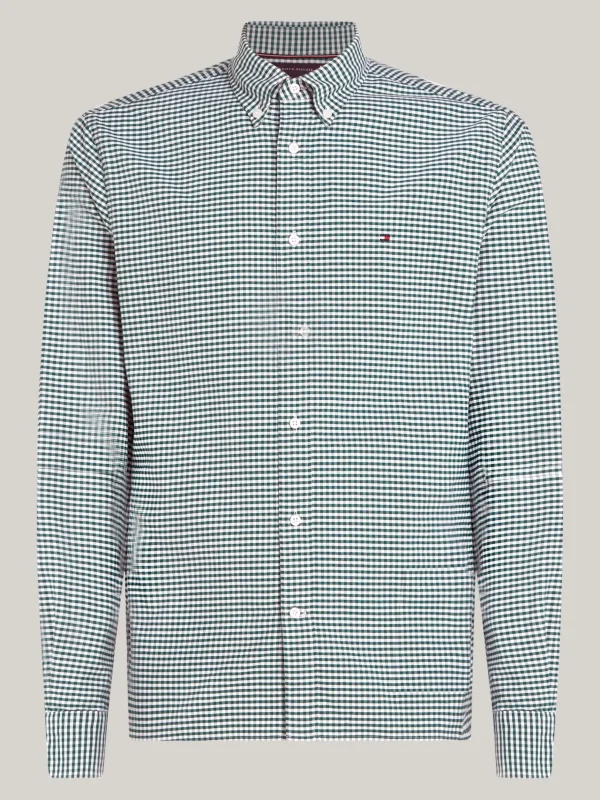 Tommy Hilfiger Regular Fit Oxford-Hemd mit Vichy-Karo ORNAMENTAL GREEN / WHITE Hot