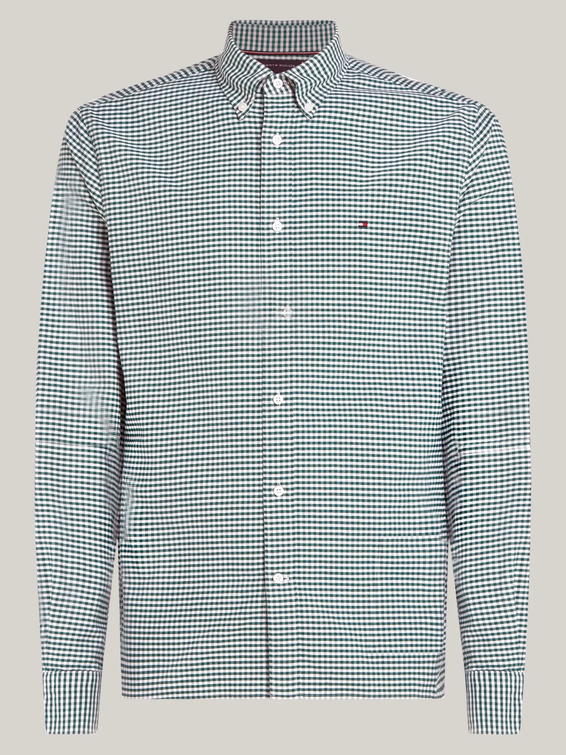 Tommy Hilfiger Regular Fit Oxford-Hemd mit Vichy-Karo ORNAMENTAL GREEN / WHITE Hot