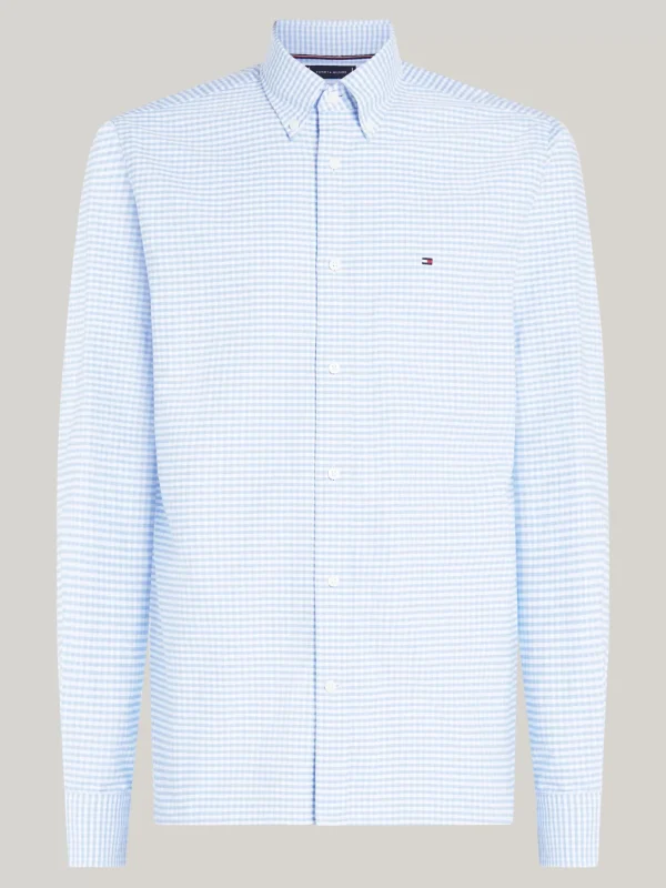 Tommy Hilfiger Regular Fit Oxford-Hemd mit Vichy-Karo CLOUDY BLUE / CHECK Sale