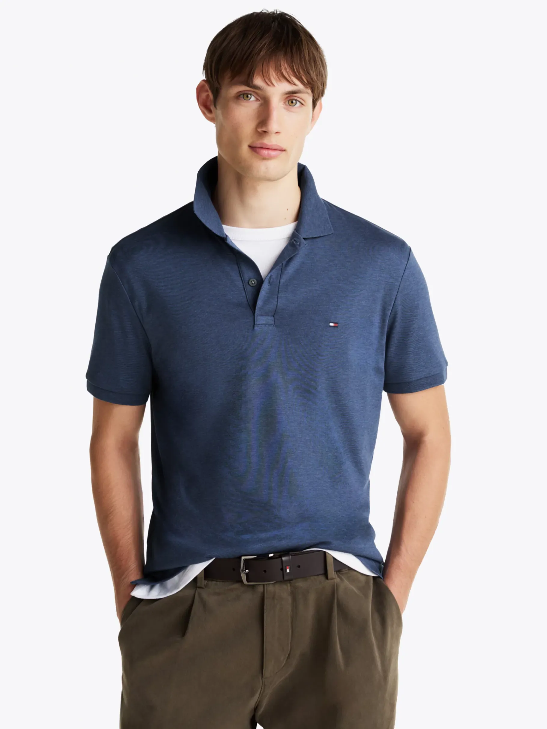 Tommy Hilfiger Regular Fit Poloshirt FADED INDIGO HEATHER Sale