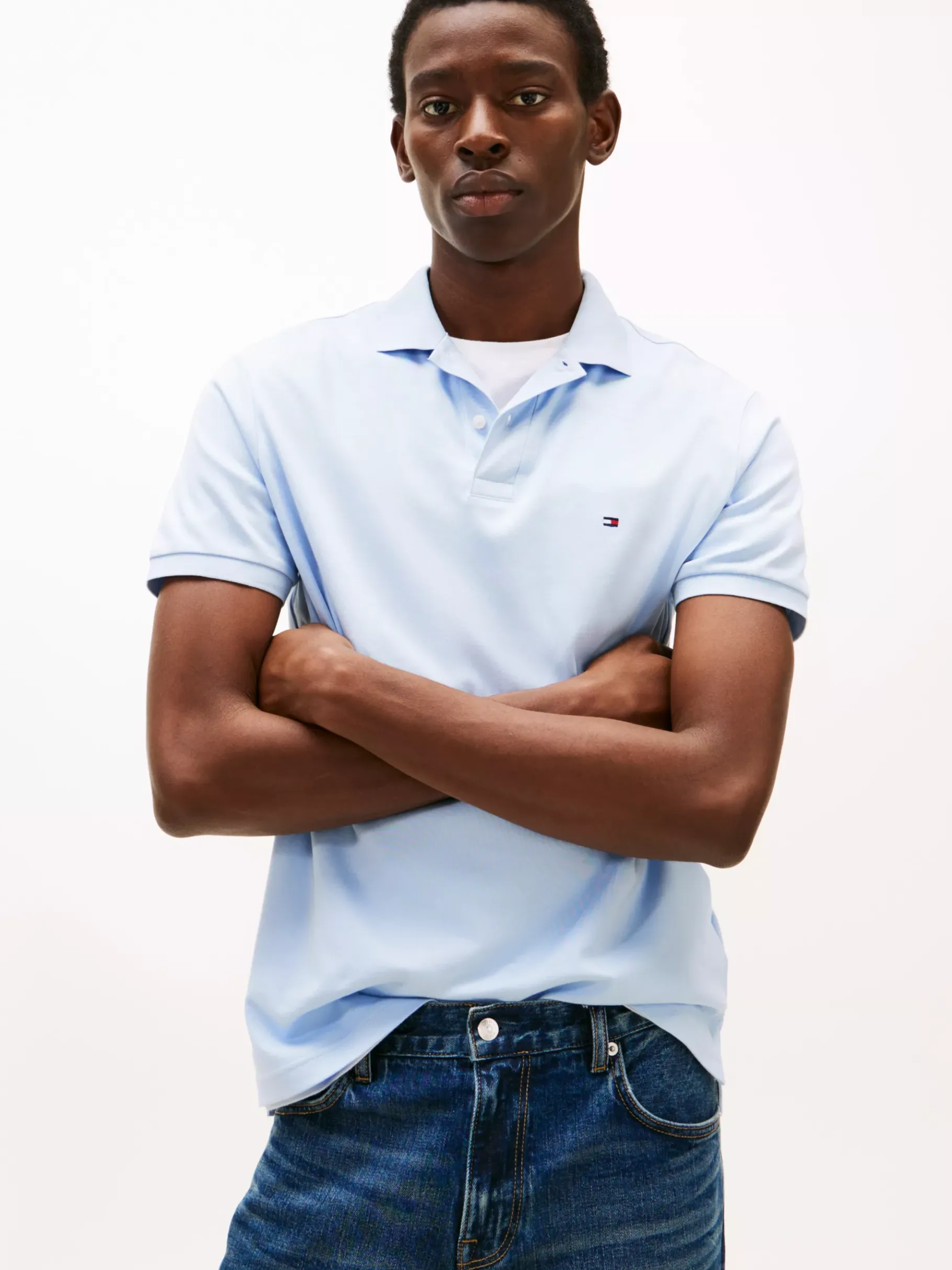 Tommy Hilfiger Regular Fit Poloshirt BREEZY BLUE Best Sale