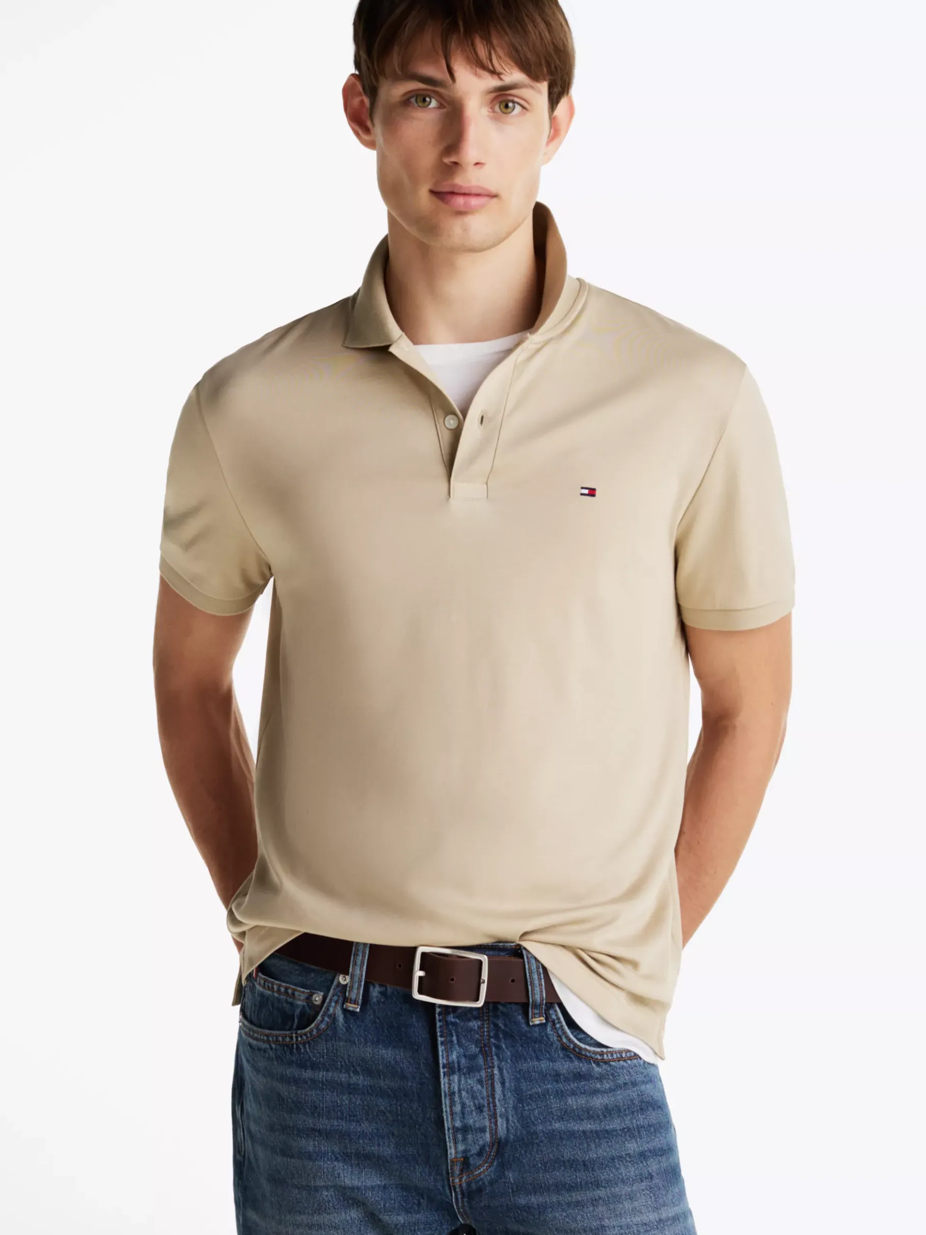 Tommy Hilfiger Regular Fit Poloshirt SANDALWOOD Best Sale