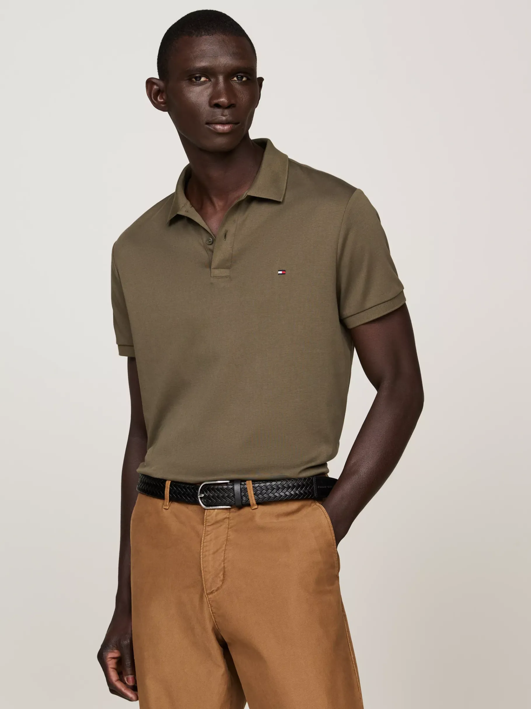 Tommy Hilfiger Regular Fit Poloshirt ARMY GREEN Sale