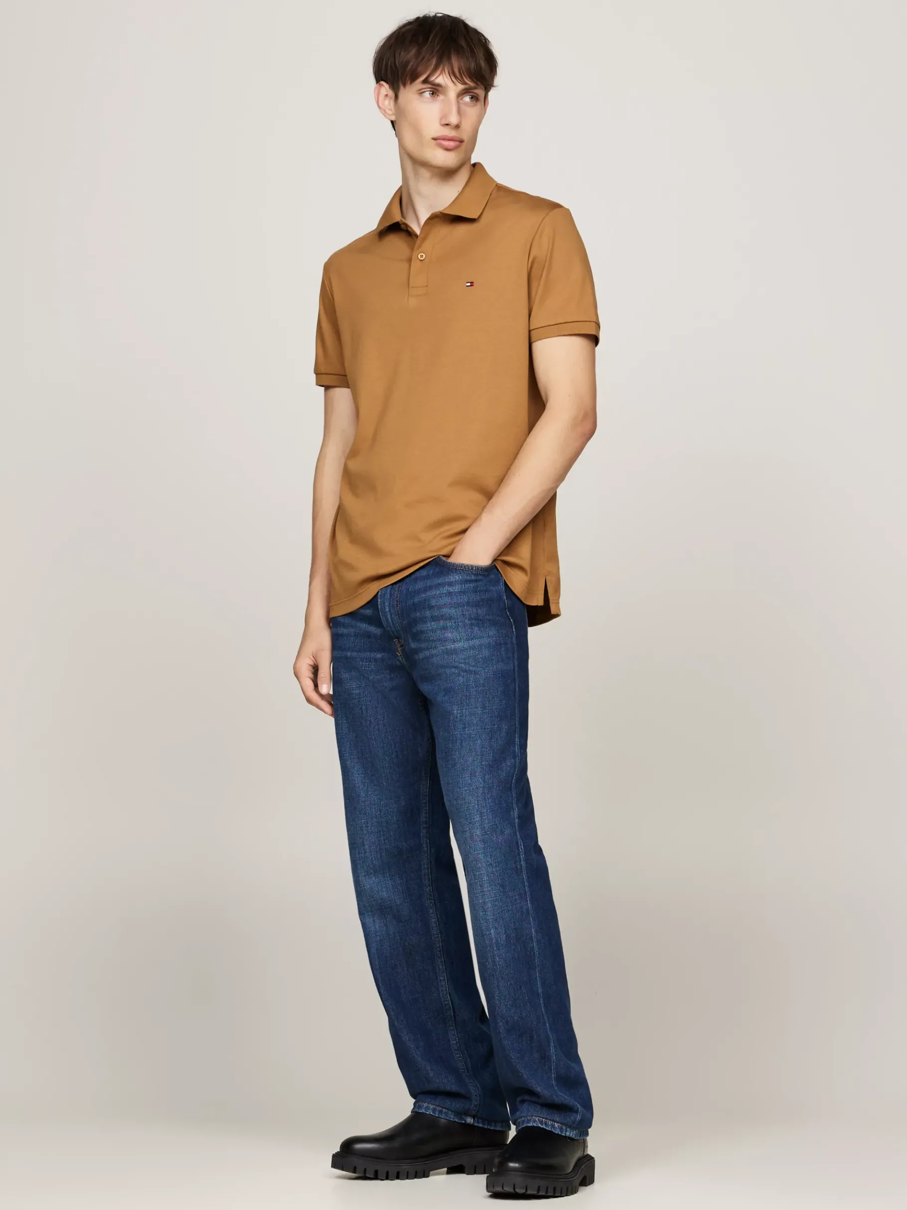 Tommy Hilfiger Regular Fit Poloshirt COUNTRY BROWN Best Sale
