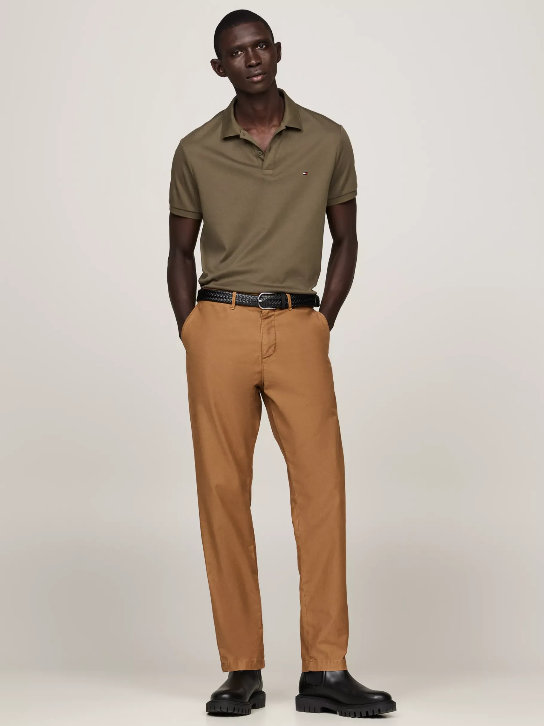 Tommy Hilfiger Regular Fit Poloshirt ARMY GREEN Sale