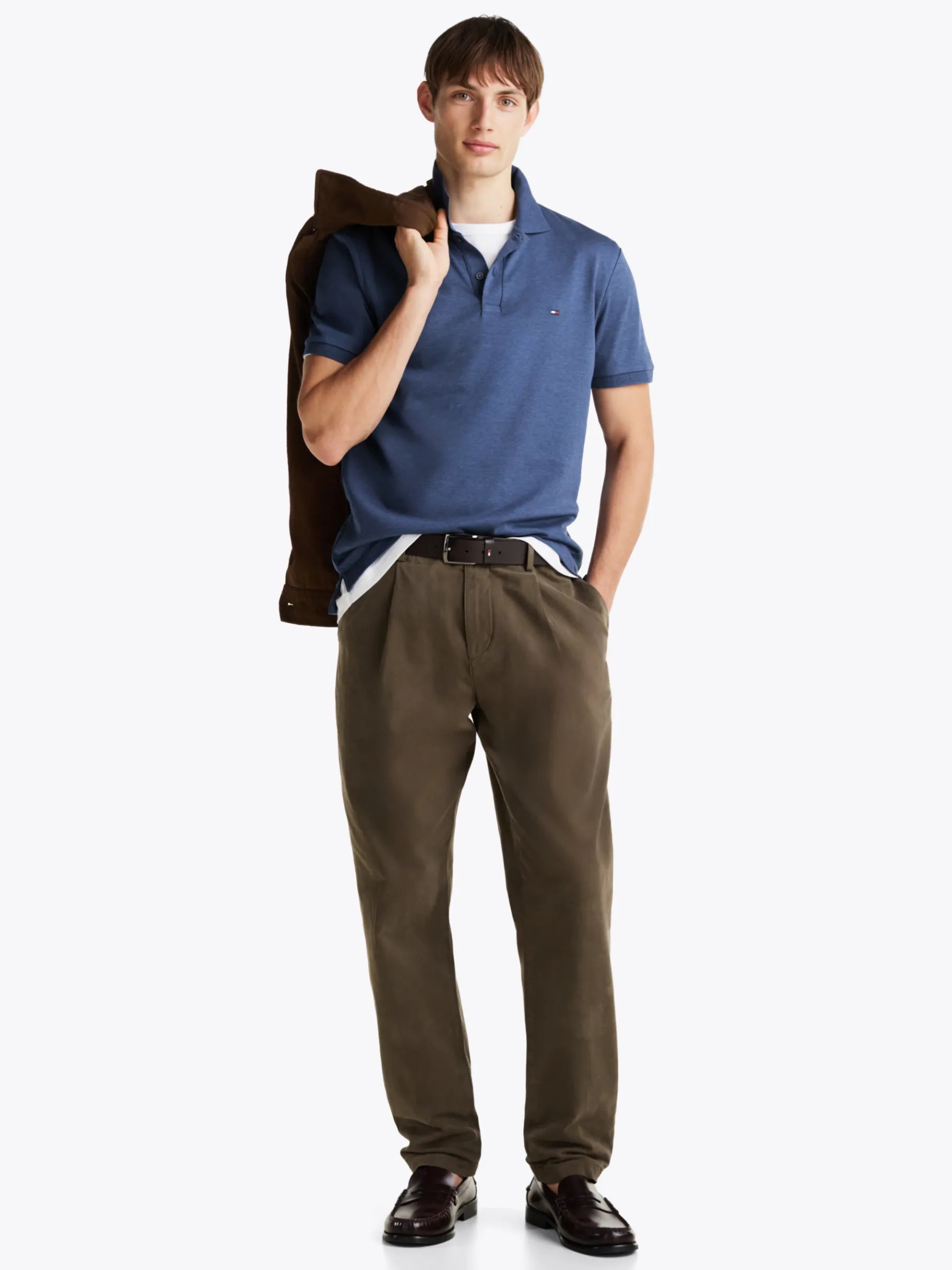 Tommy Hilfiger Regular Fit Poloshirt FADED INDIGO HEATHER Sale