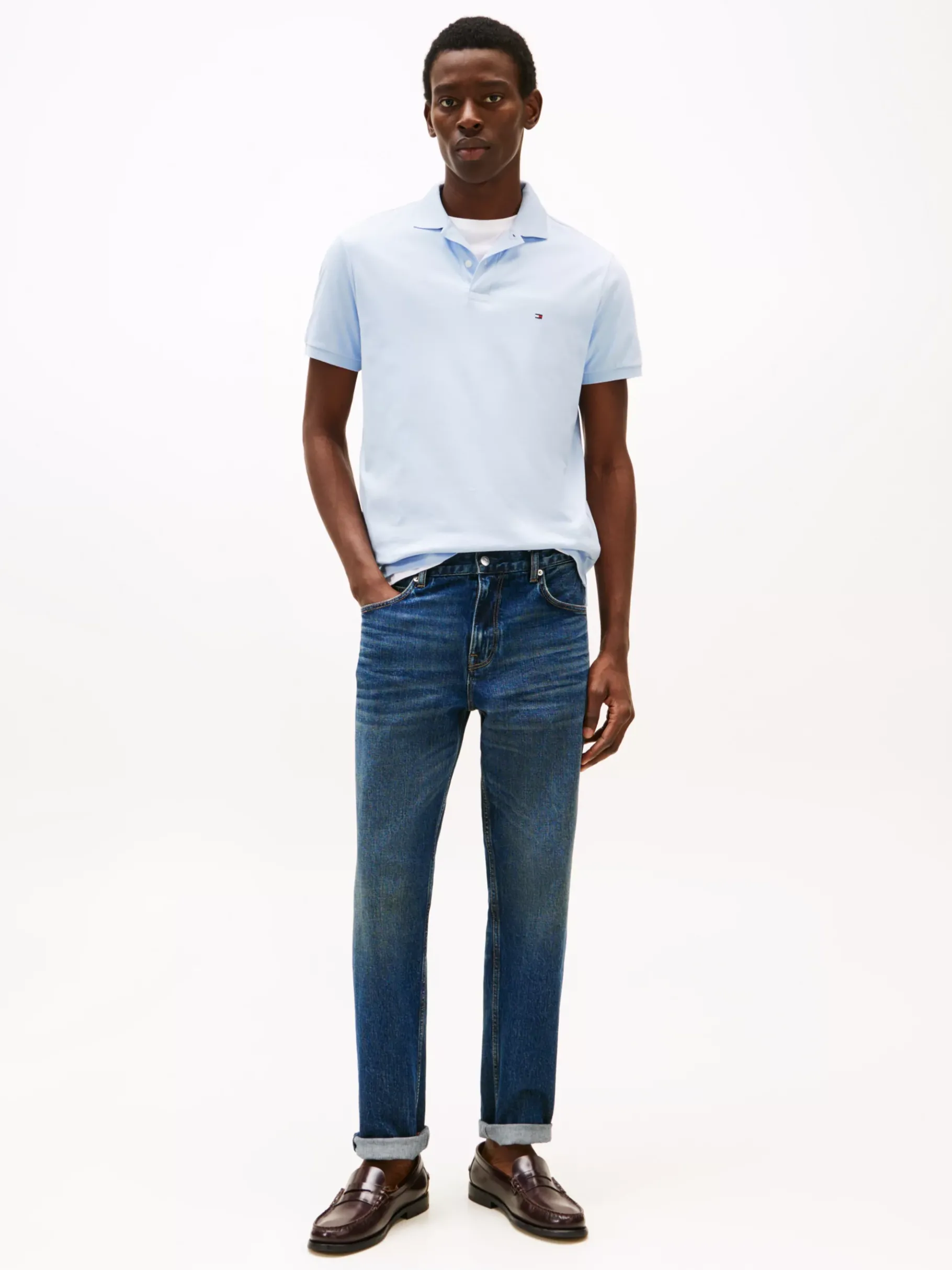 Tommy Hilfiger Regular Fit Poloshirt BREEZY BLUE Best Sale