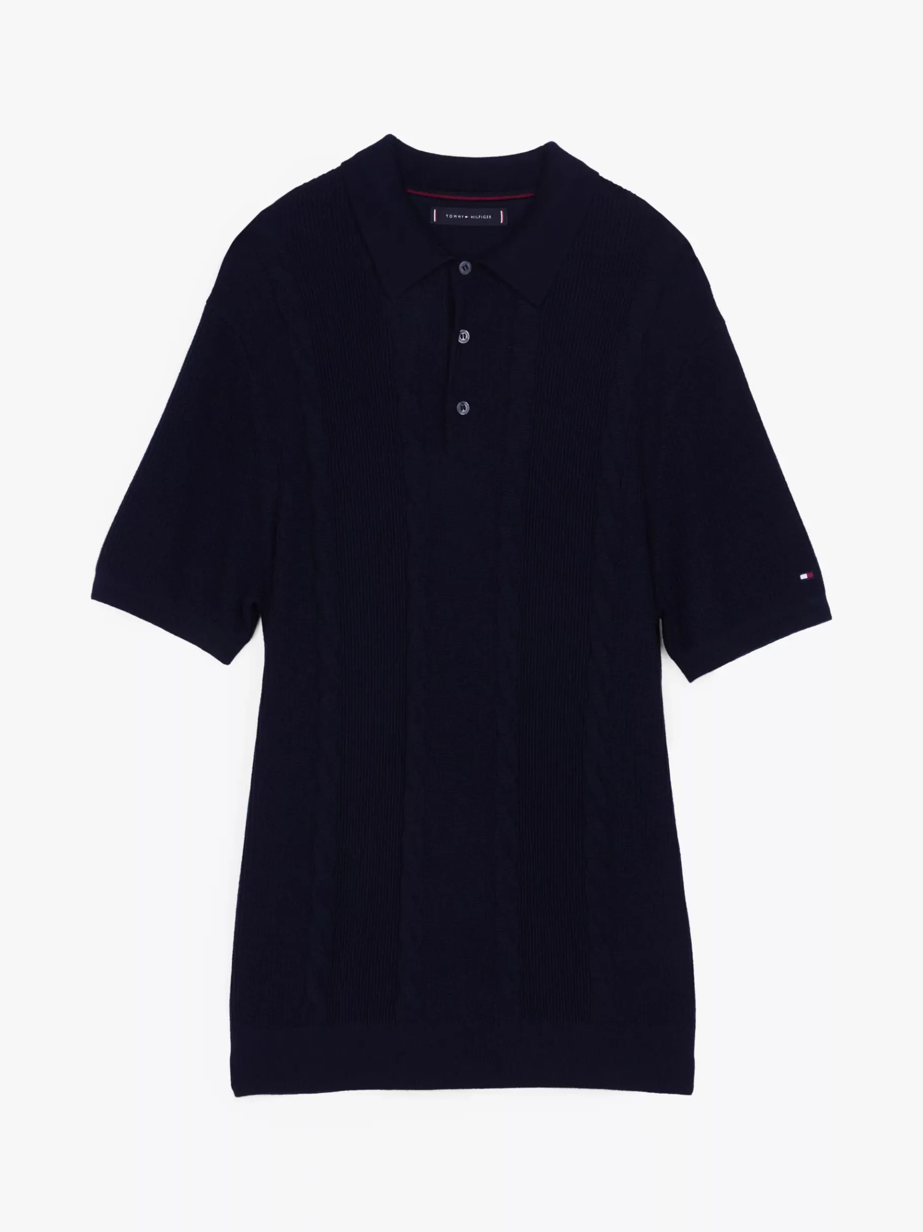 Tommy Hilfiger Regular Fit Poloshirt mit hohem Wollanteil DESERT SKY Sale