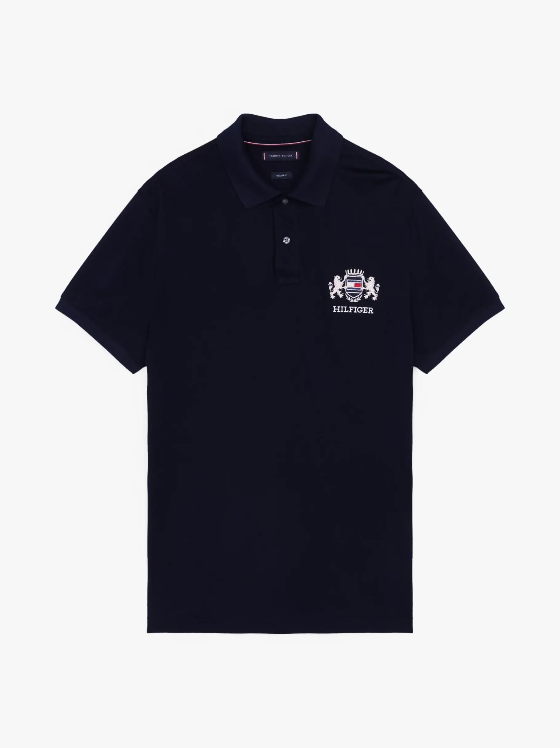 Tommy Hilfiger Regular Fit Poloshirt mit Wappen-Stickerei DESERT SKY Best Sale