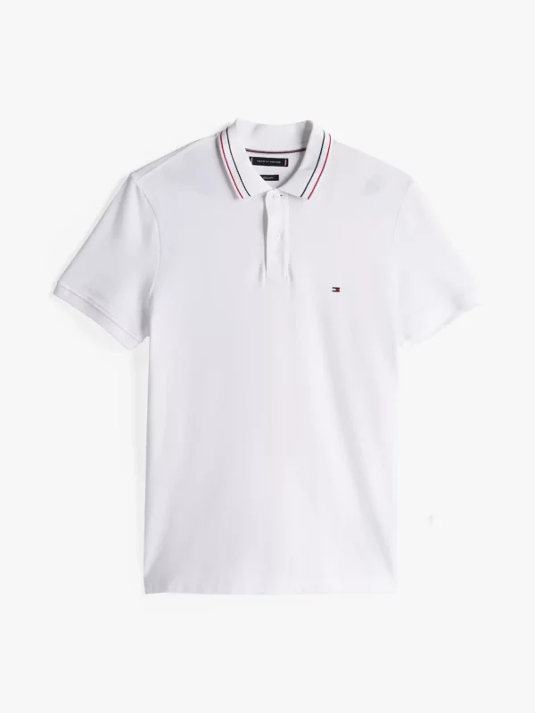 Tommy Hilfiger Regular Fit Poloshirt mit Kontrast-Details WHITE Outlet