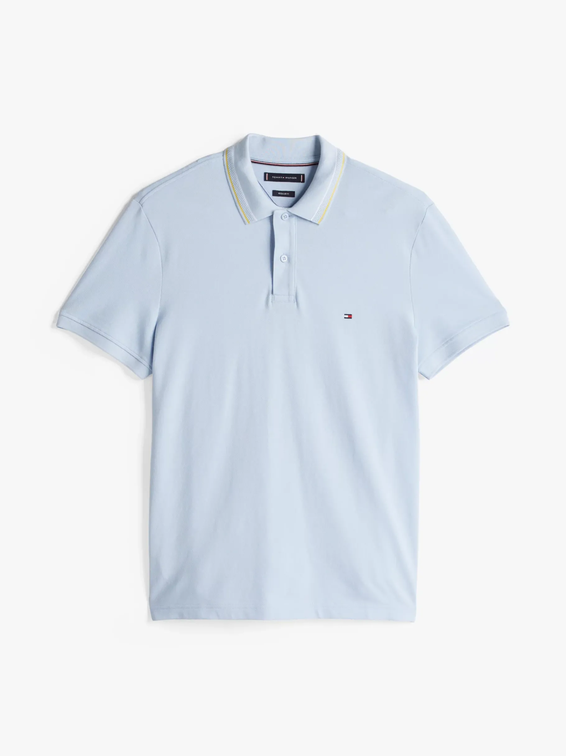 Tommy Hilfiger Regular Fit Poloshirt mit Kontrast-Details BREEZY BLUE Store